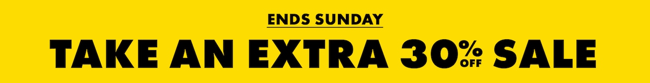 Take An Extra 30% Off Sale.Ends Sunday