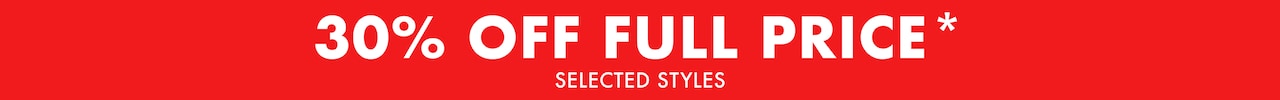 30% Off Full Price