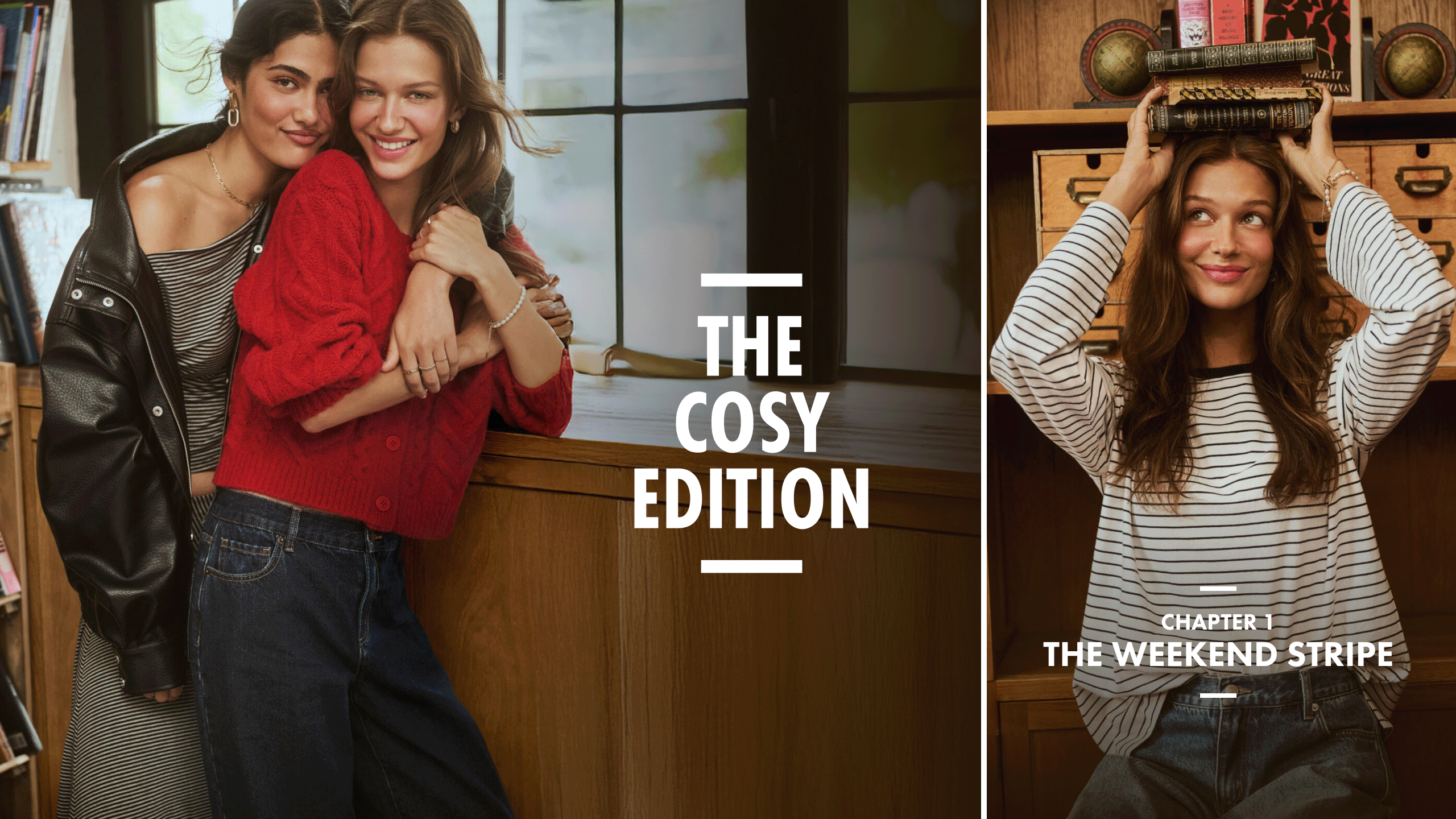 The Cosy Edition. Chapter 1: The Weekend Stripe. Chapter 2: The Fluffy Knit. Chapter 3: The Choc Moment