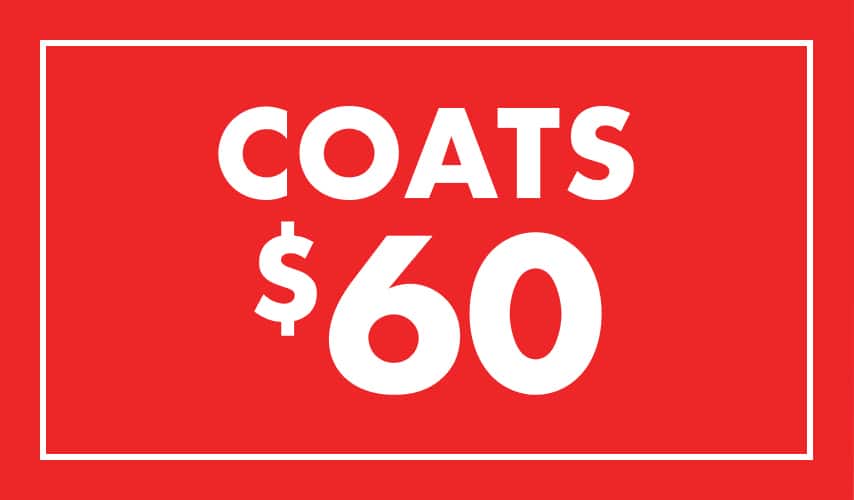 Coats $60. Shop Coats