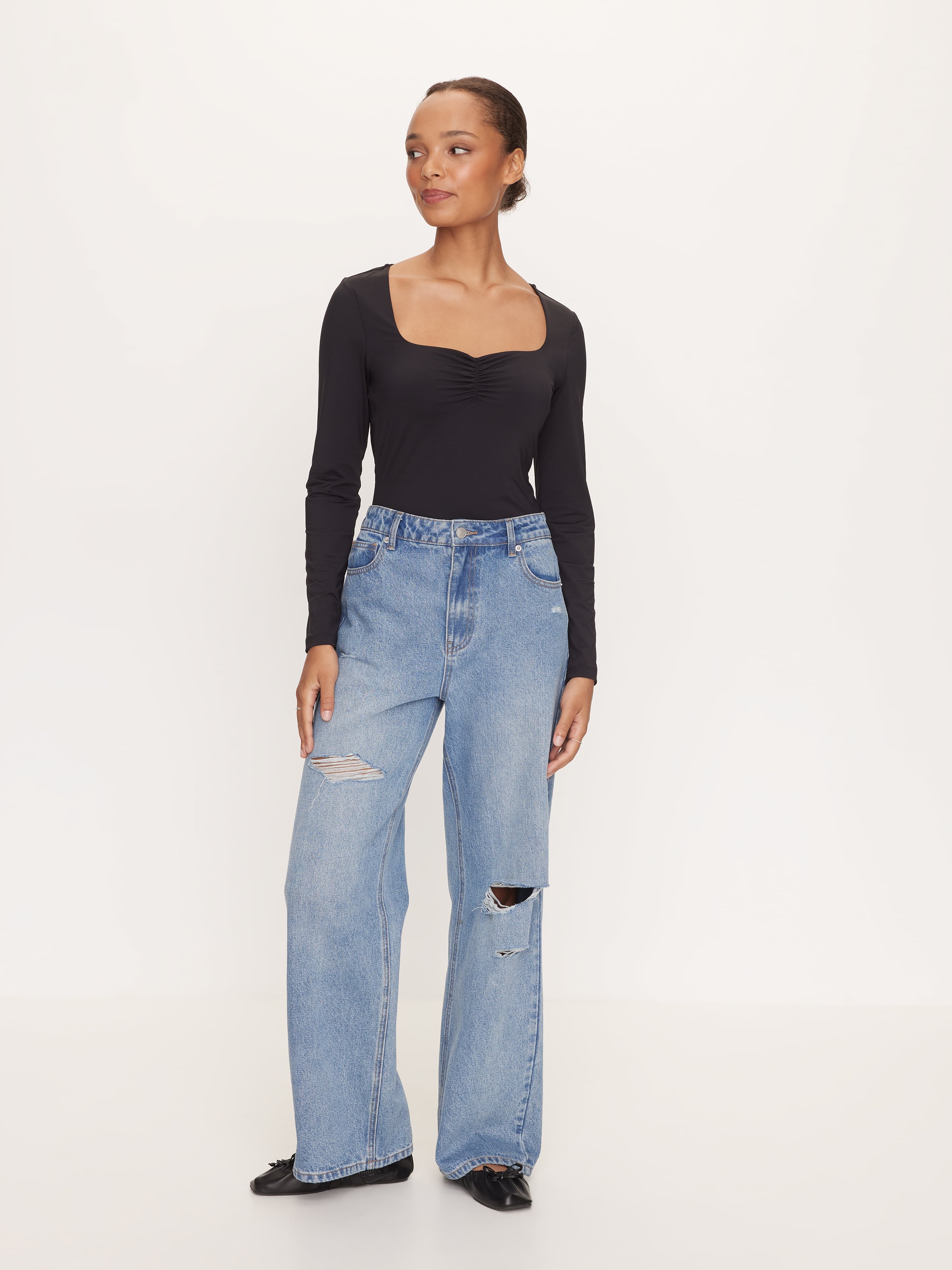 Super Soft Sweetheart Long Sleeve Top