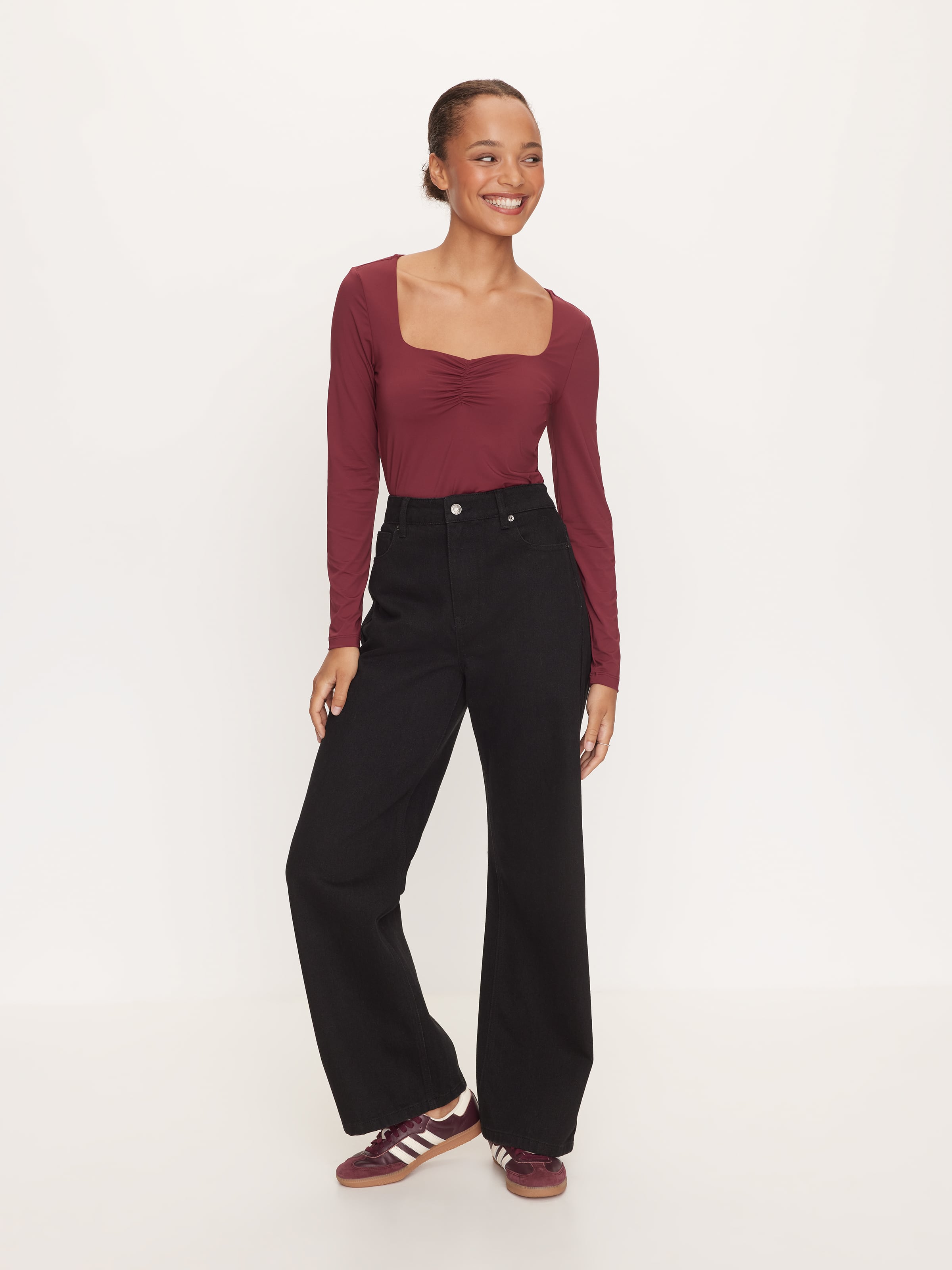 Super Soft Sweetheart Long Sleeve Top
