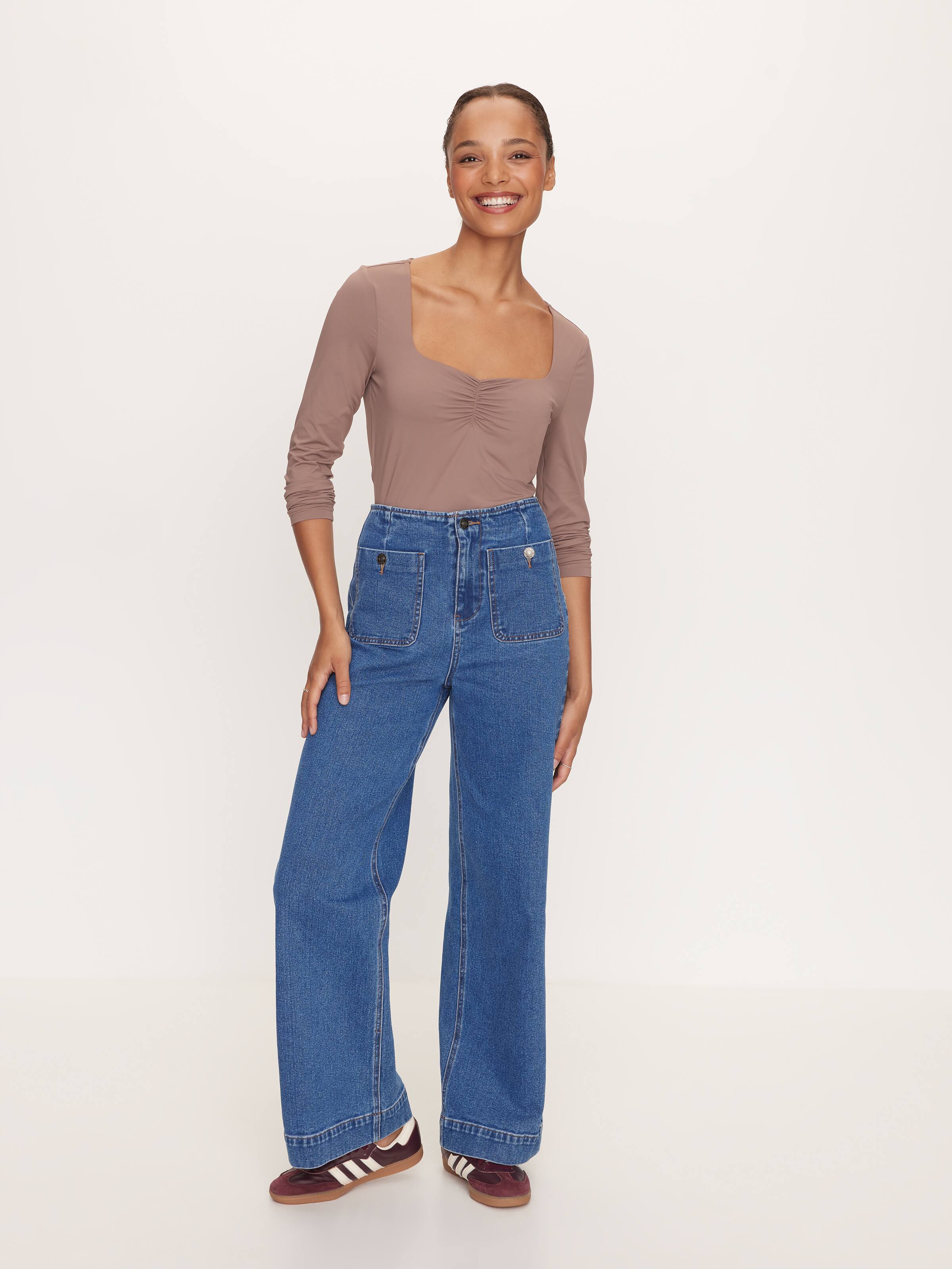 Super Soft Sweetheart Long Sleeve Top