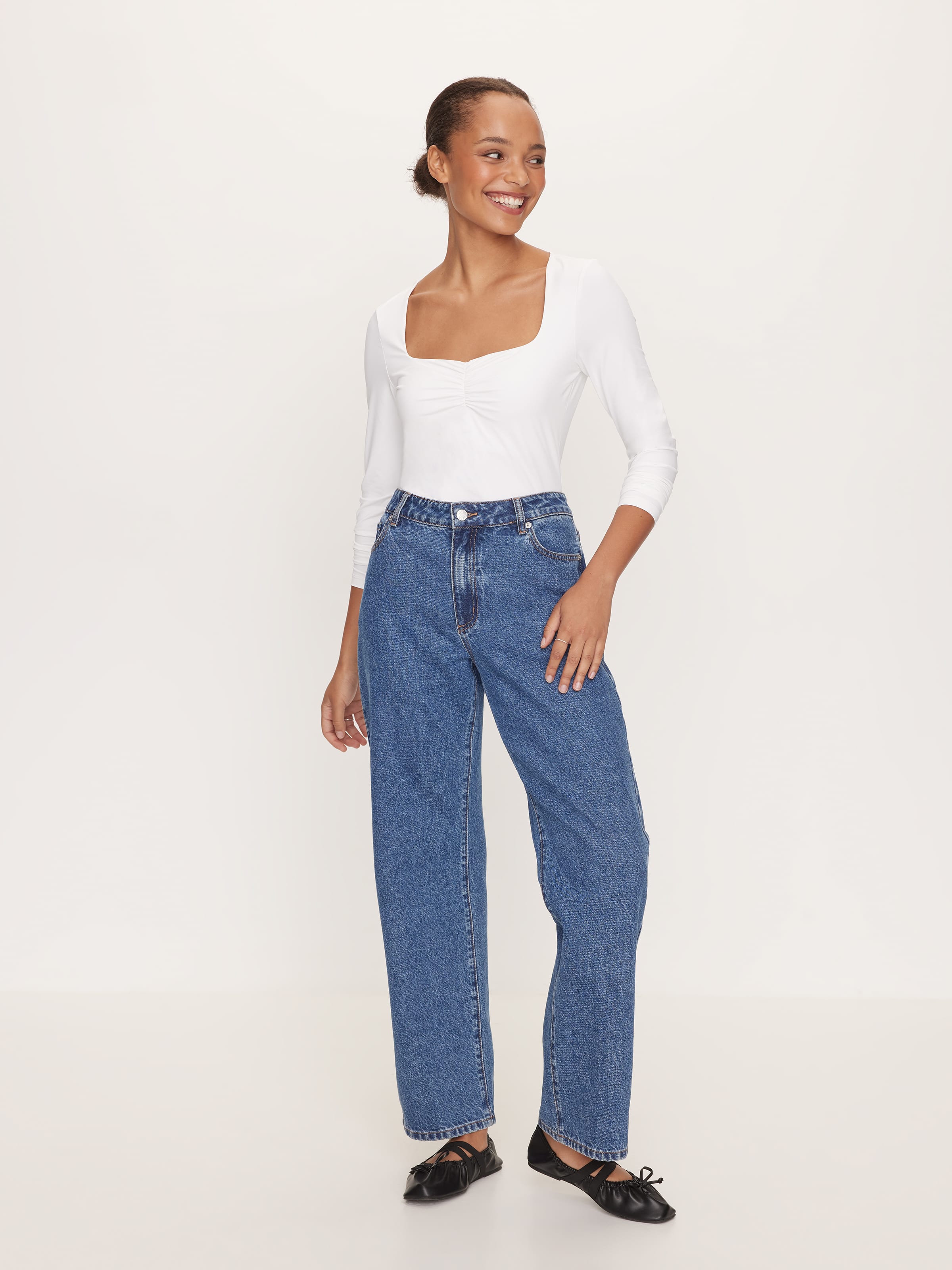 Super Soft Sweetheart Long Sleeve Top