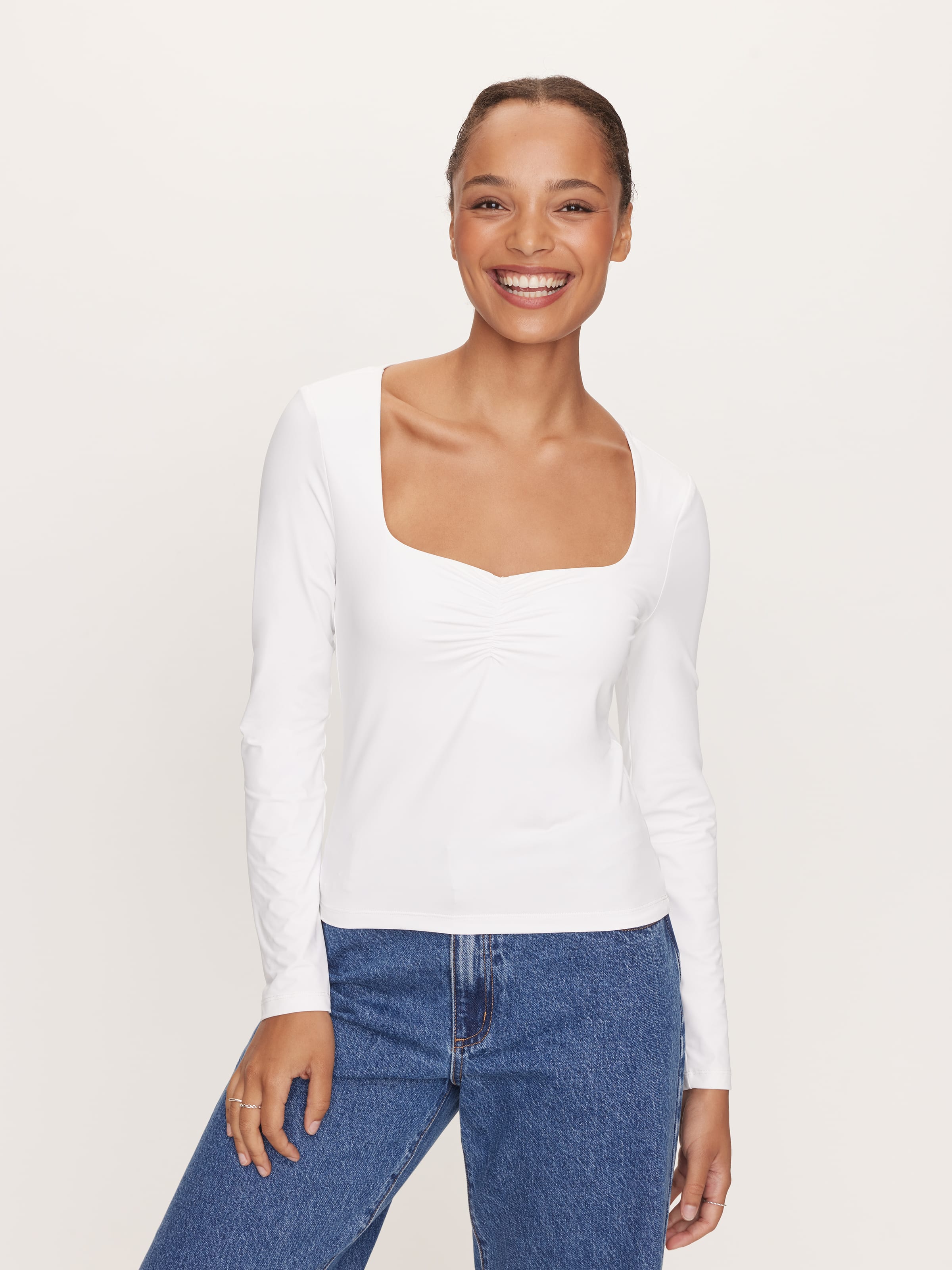 Super Soft Sweetheart Long Sleeve Top