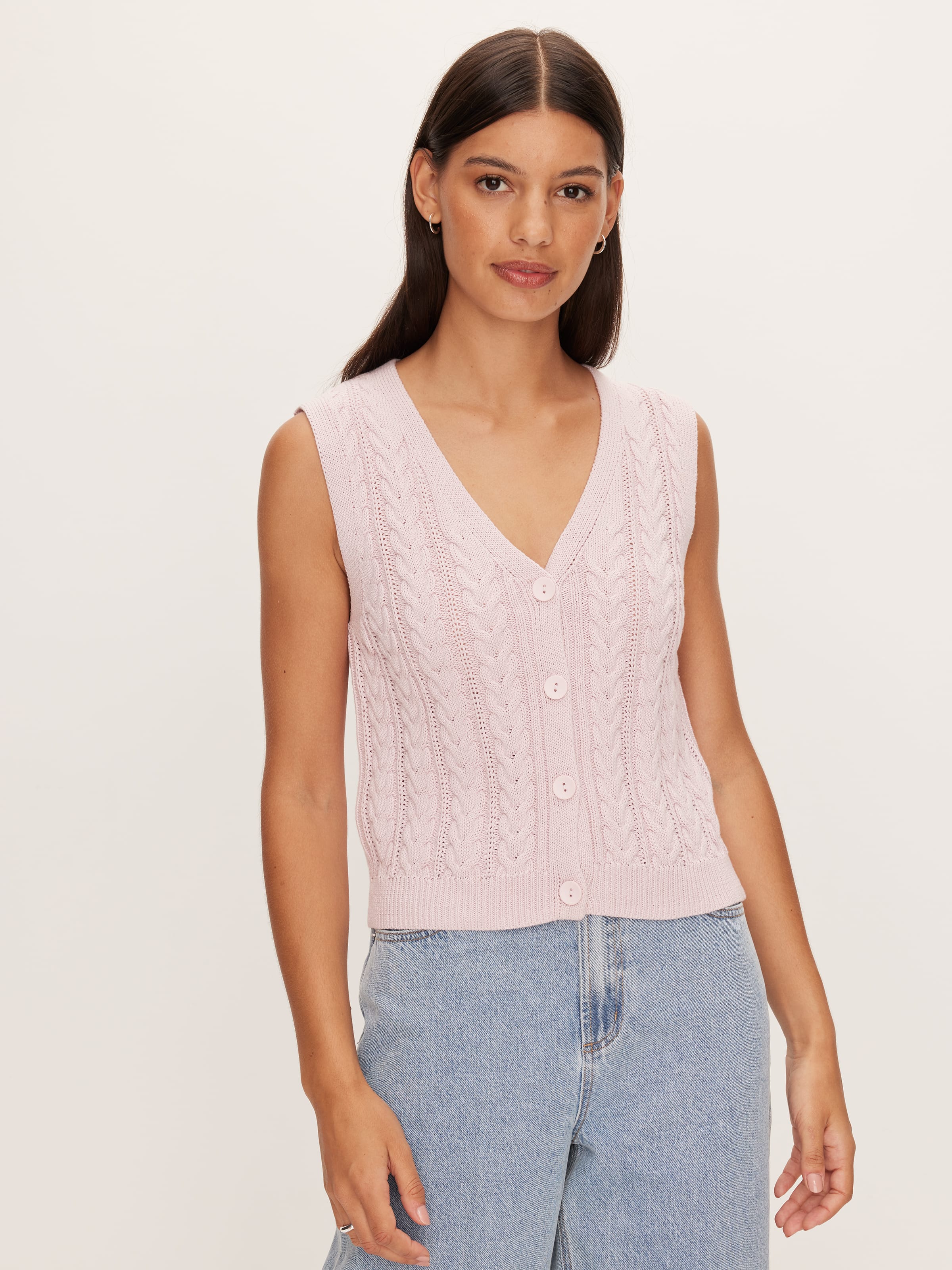 Celine Cable Knit Vest
