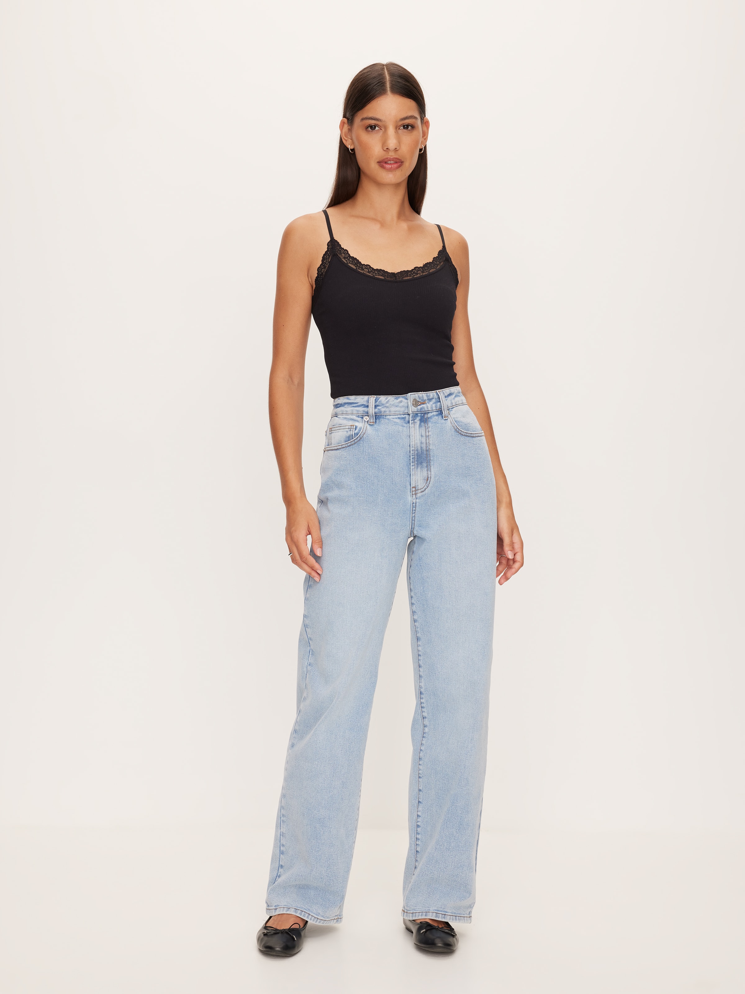 Seamfree Lace Trim Bodysuit