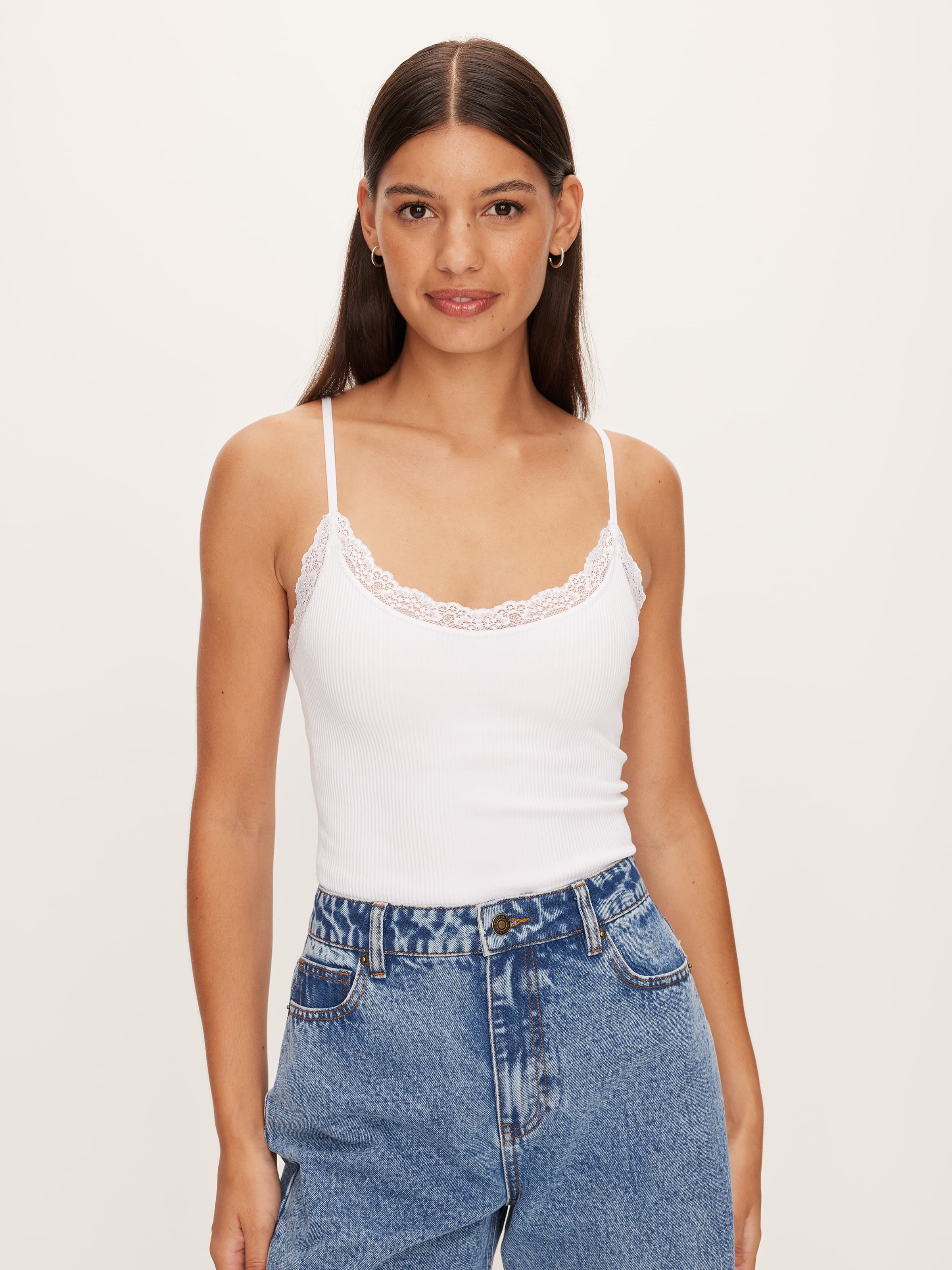 Seamfree Lace Trim Bodysuit