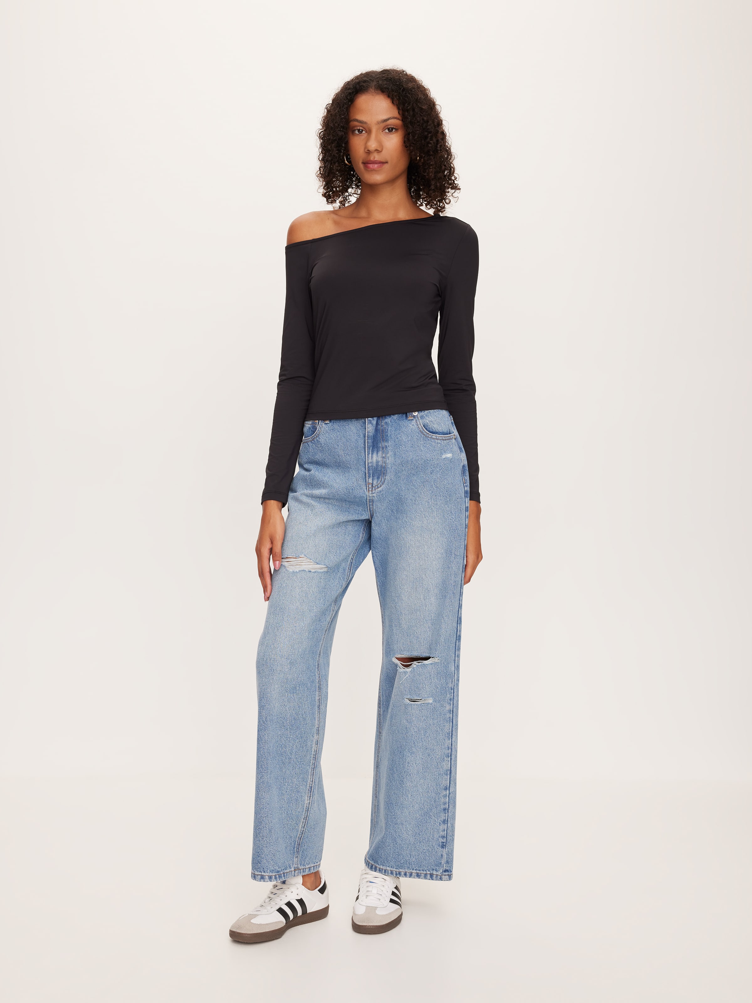 Super Soft Long Sleeve Asymm Top
