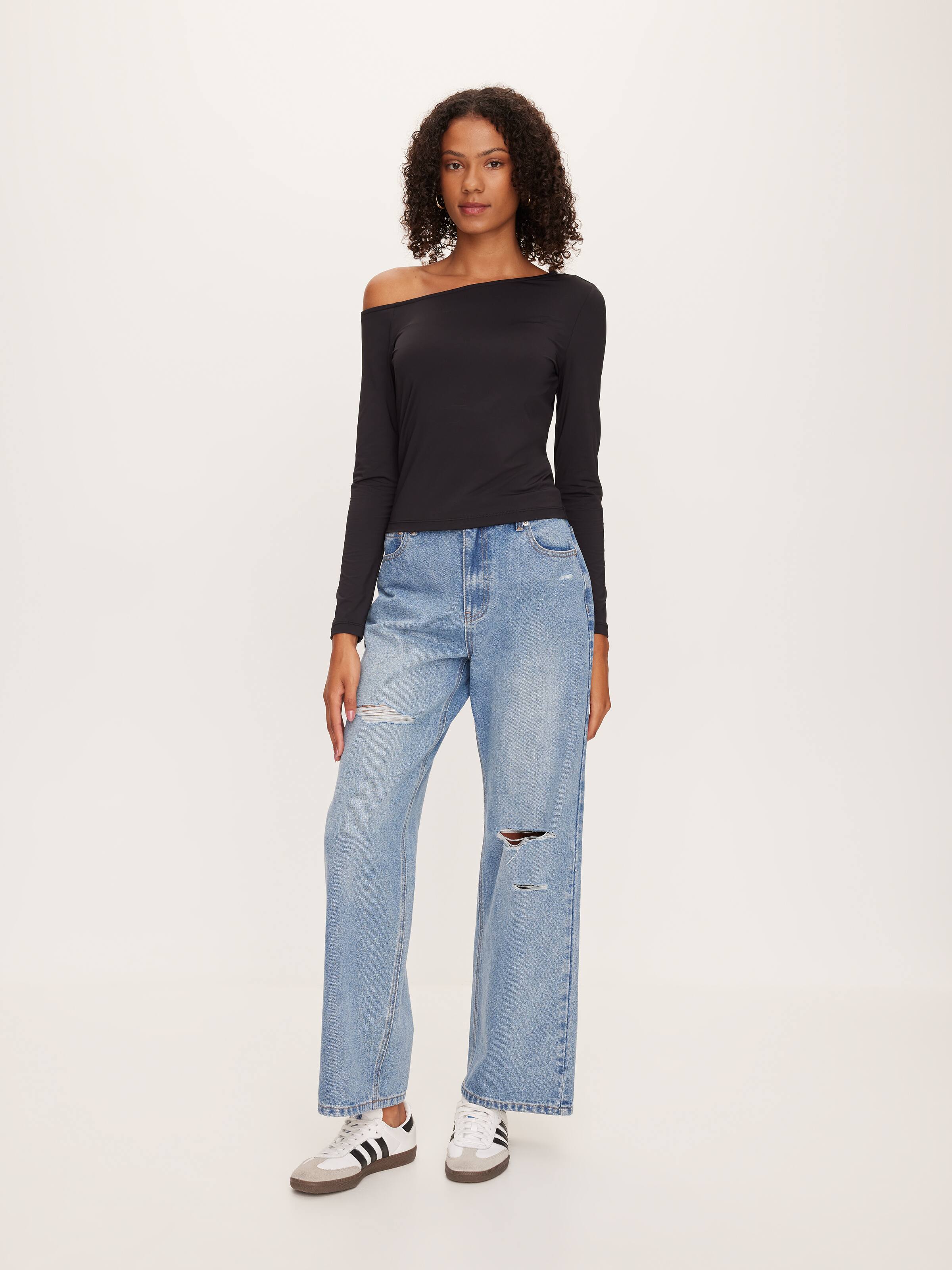 Super Soft Long Sleeve Asymm Top