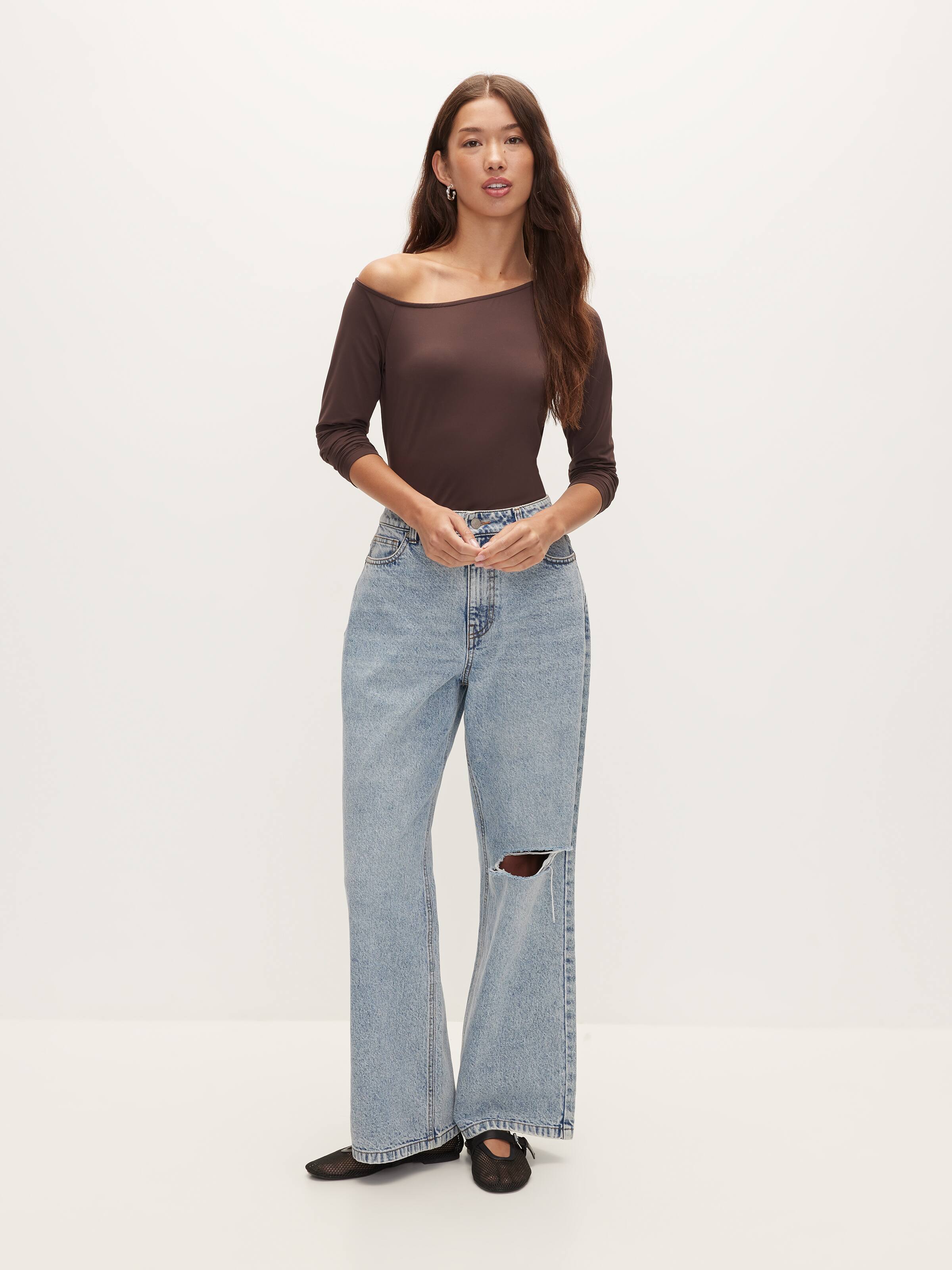 Super Soft Long Sleeve Asymm Top