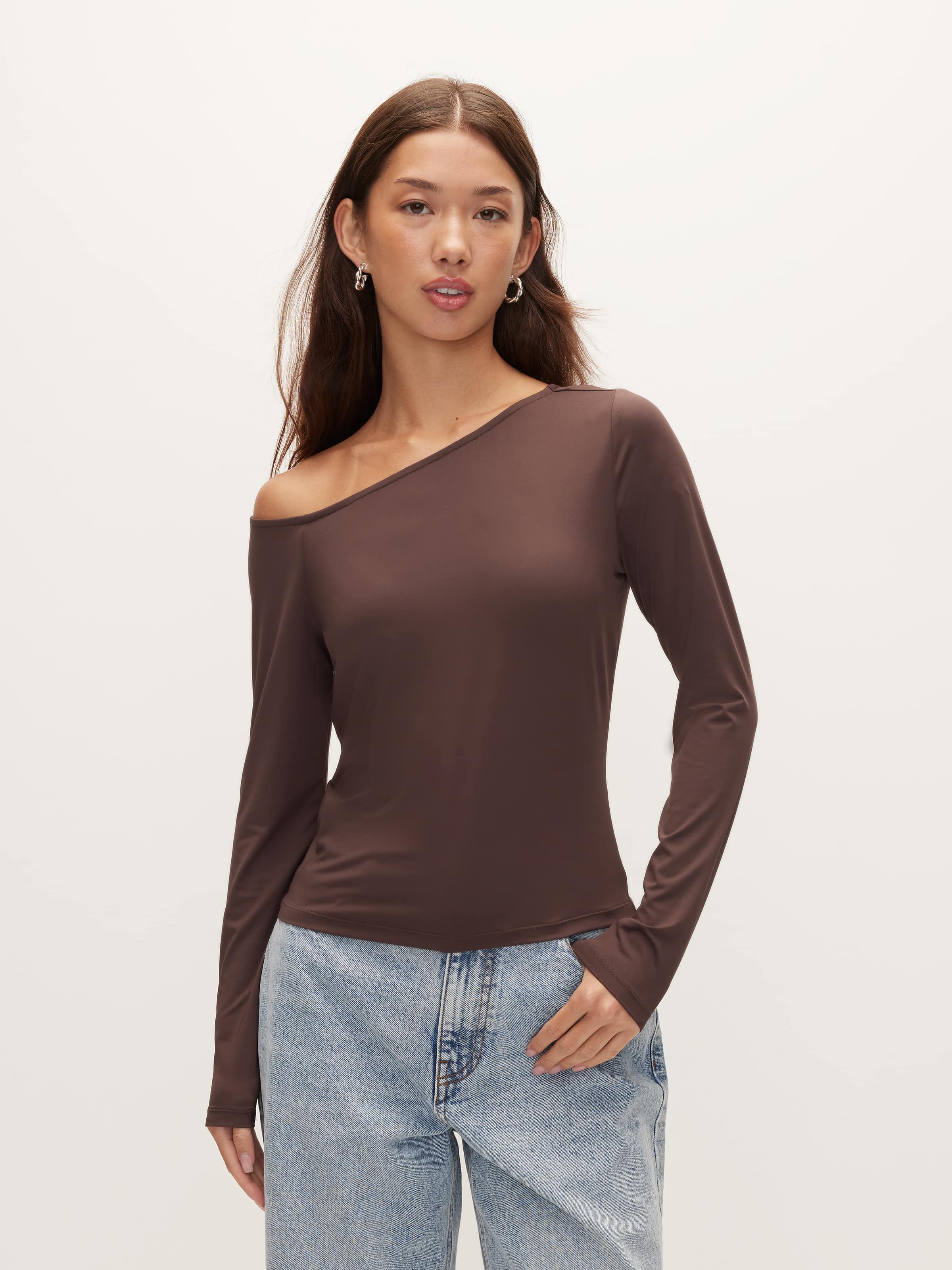 Super Soft Long Sleeve Asymm Top