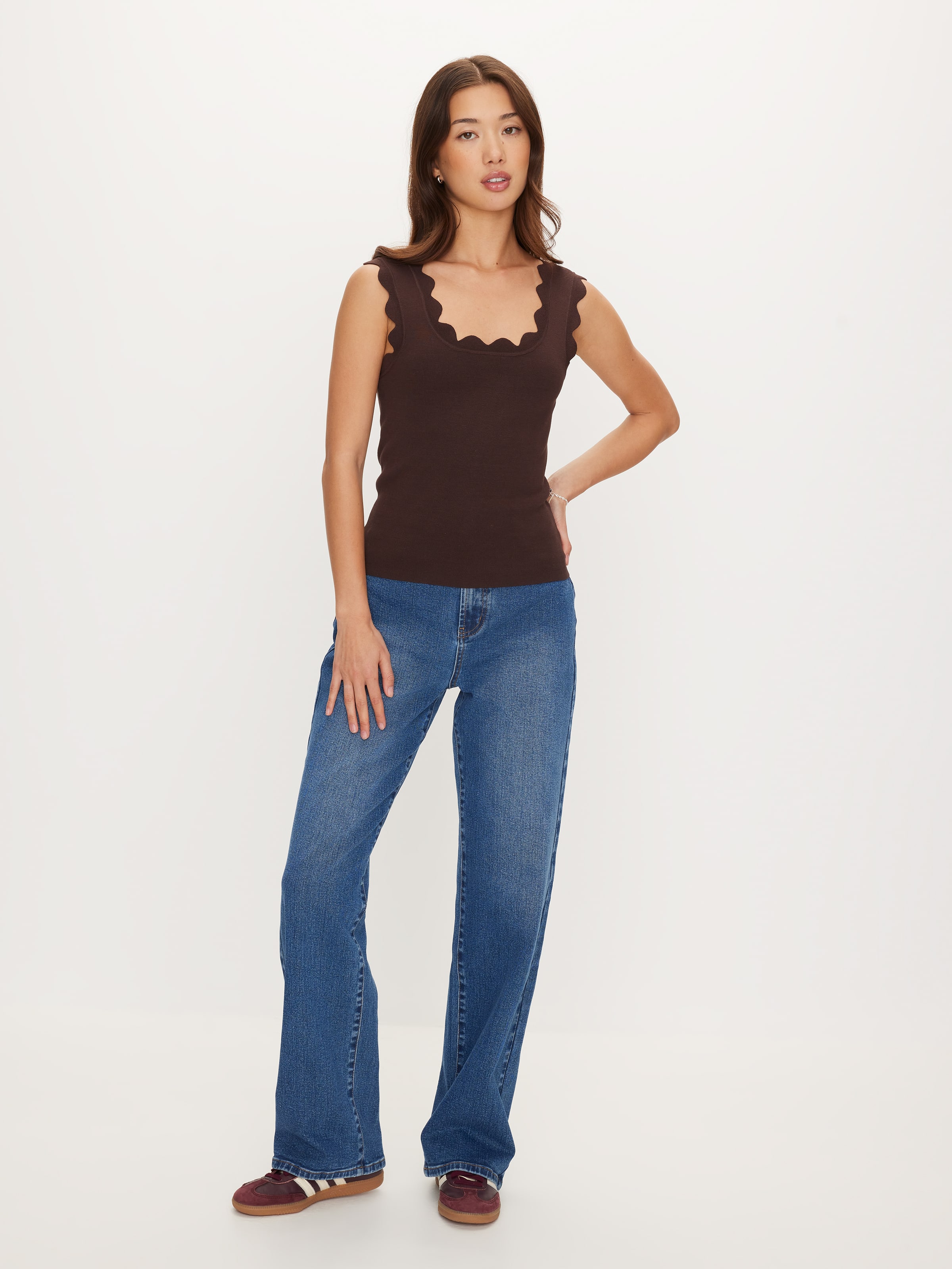 Scallop Edge Milano Tank