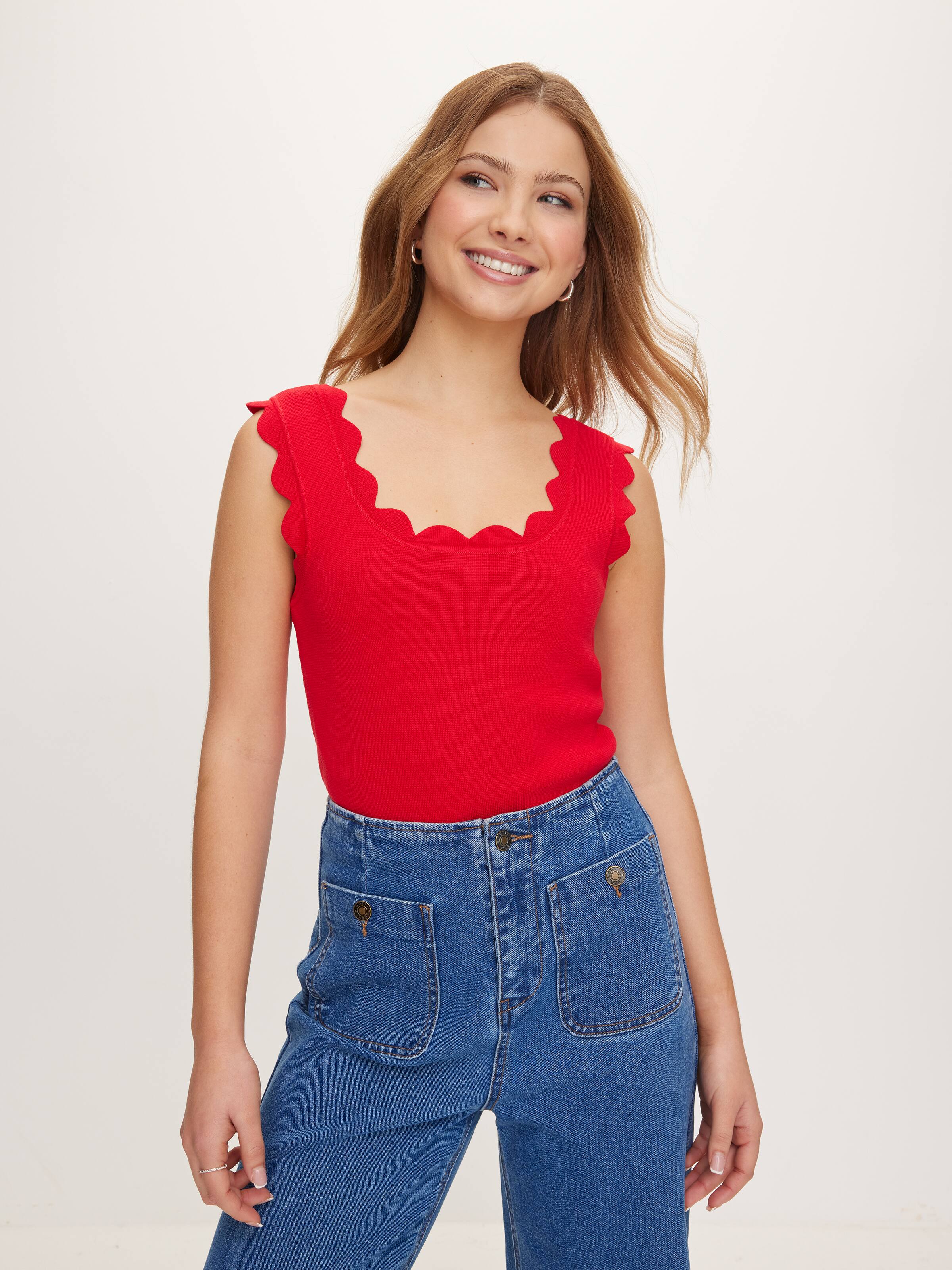 Scallop Edge Milano Tank