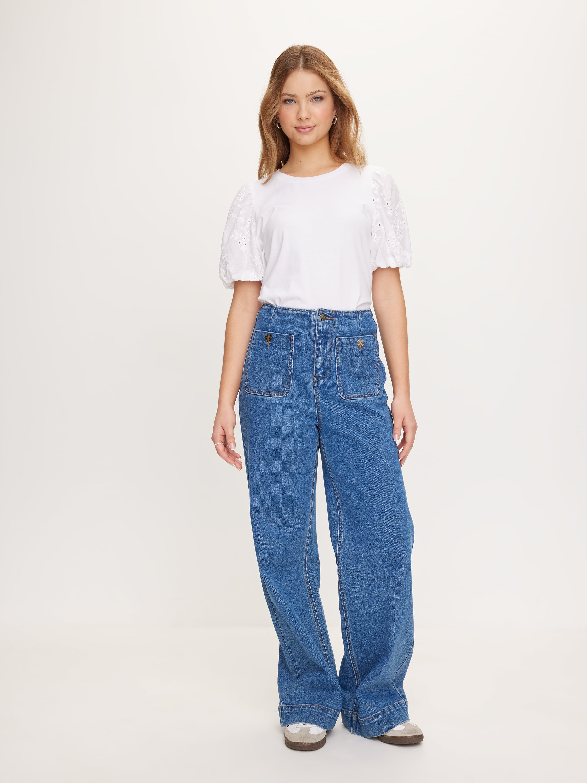 Lily Broderie Sleeve Top