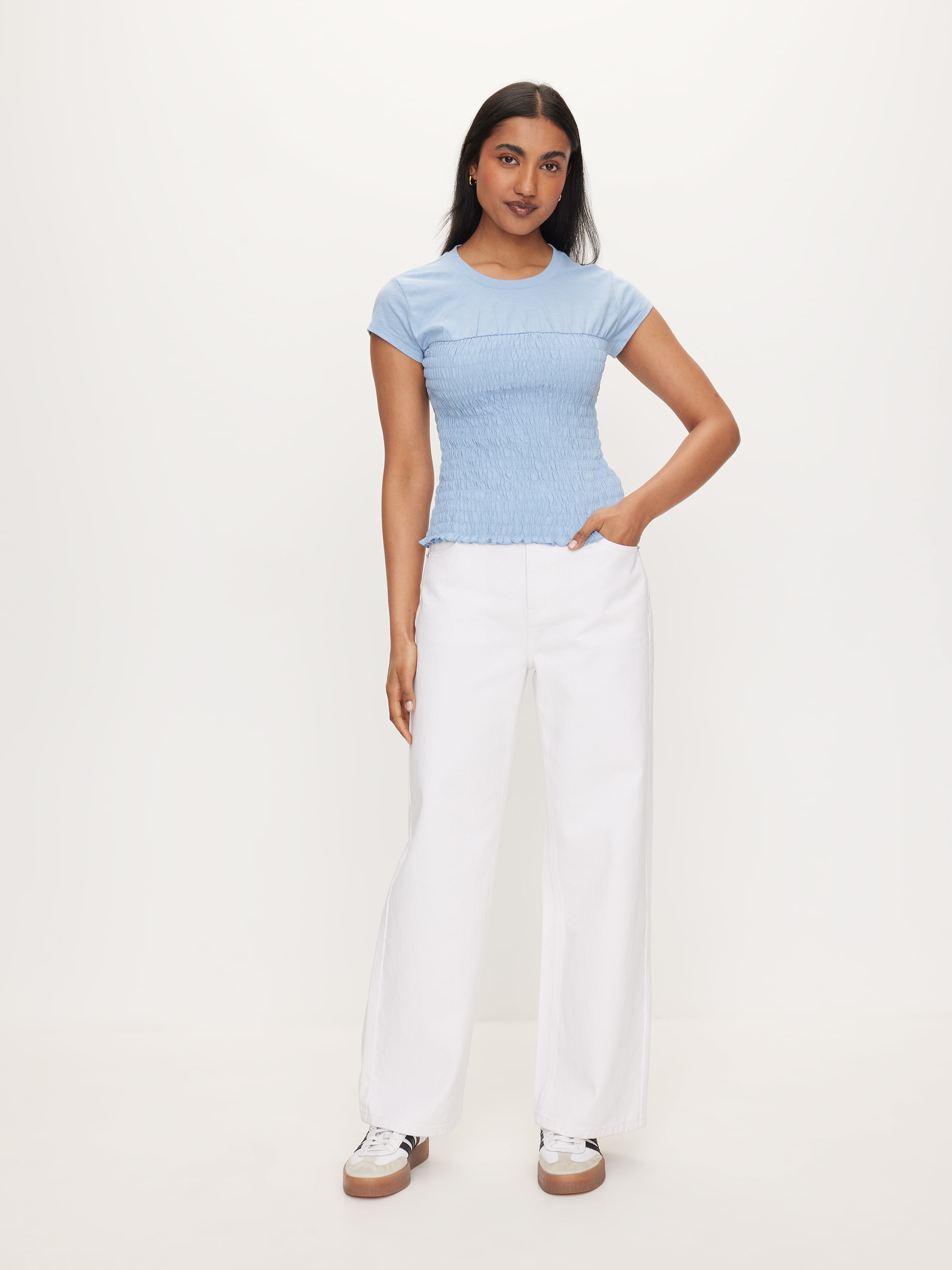 Smocked Tee