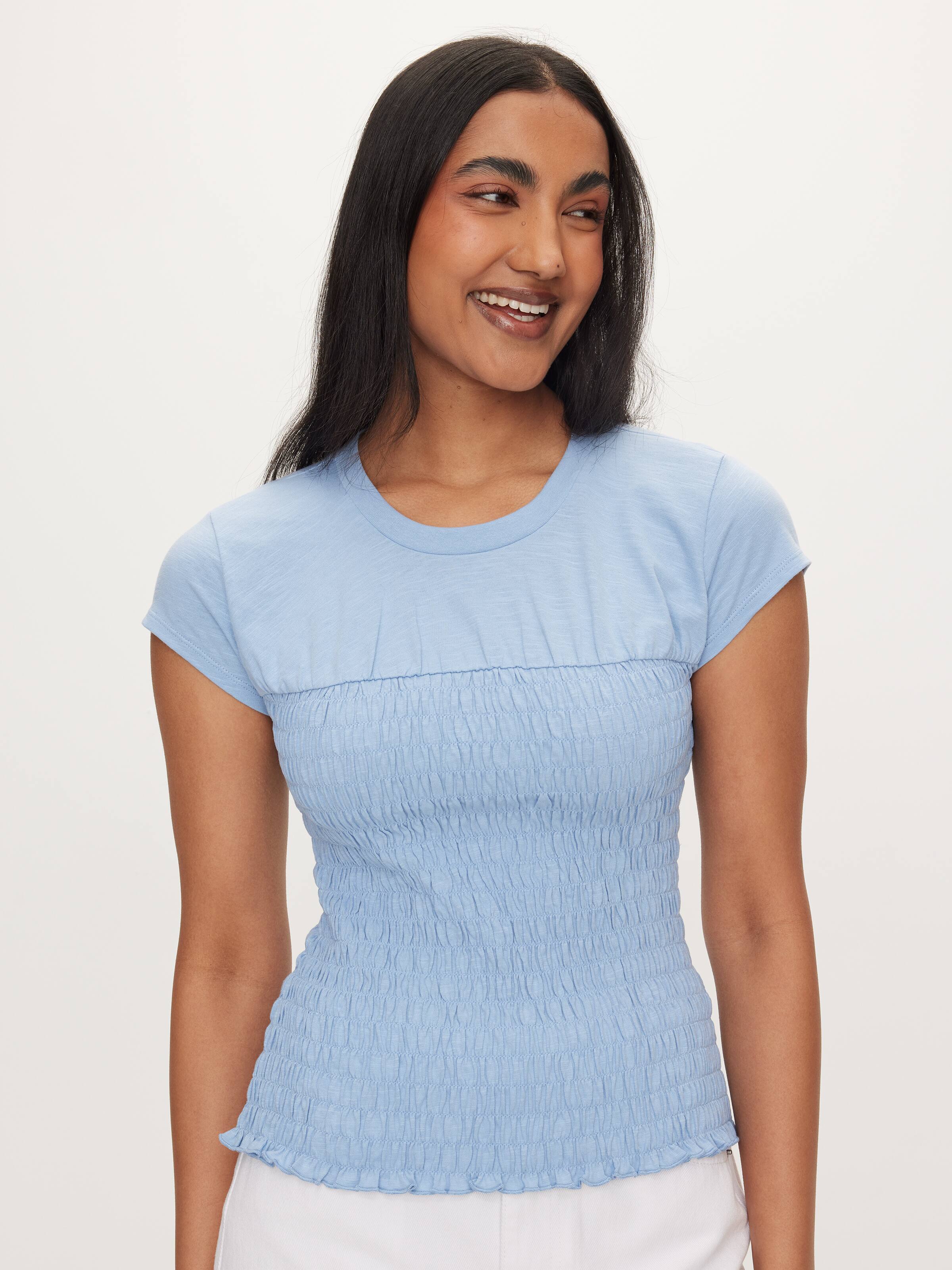 Smocked Tee