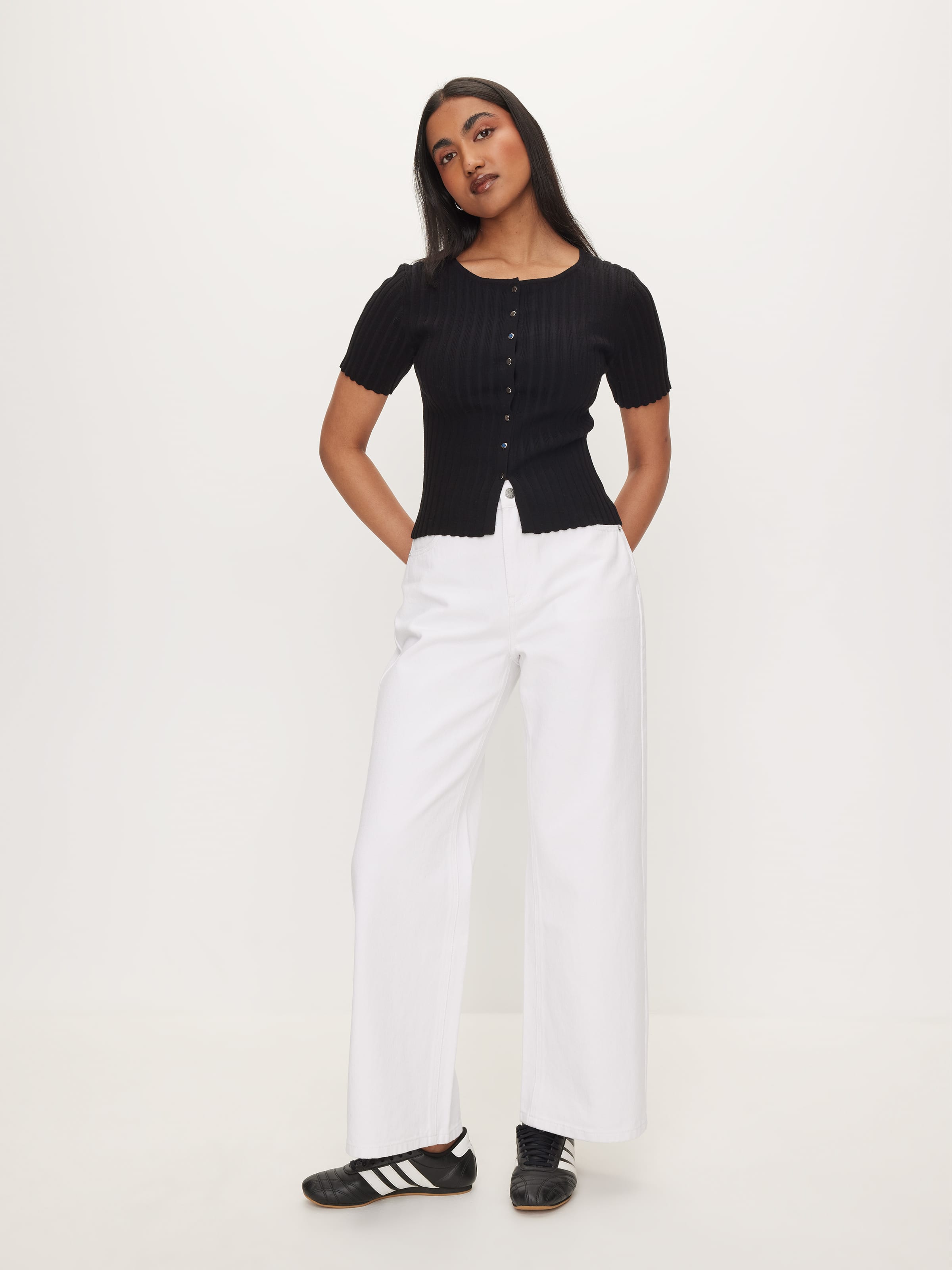 Hazel Button Down Short Sleeve Top