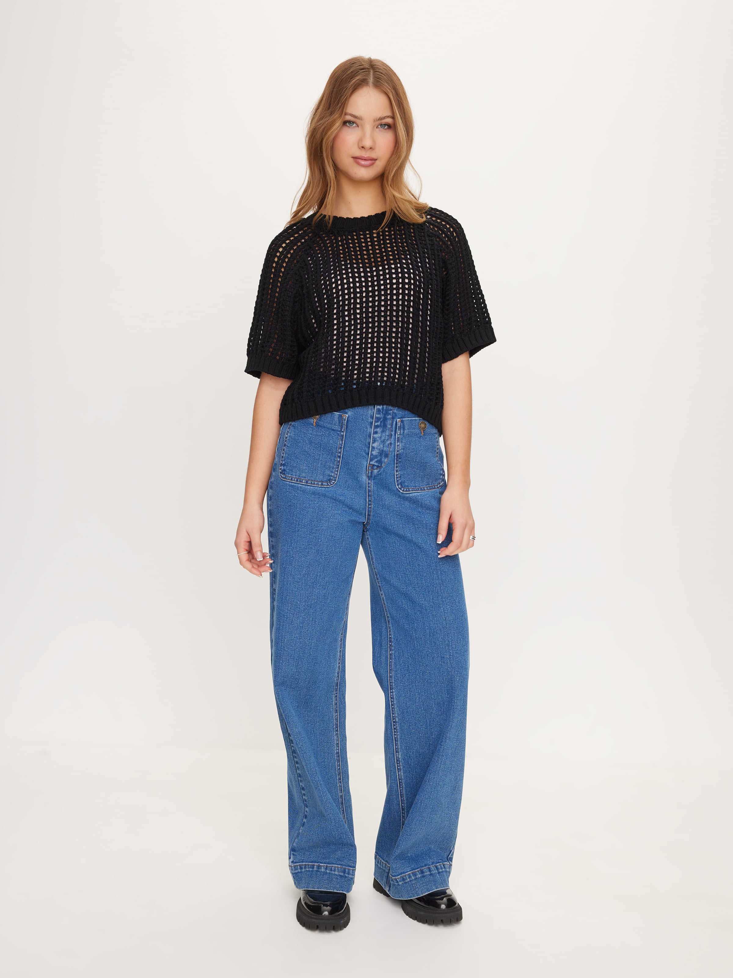 Chunky Open Knit Top