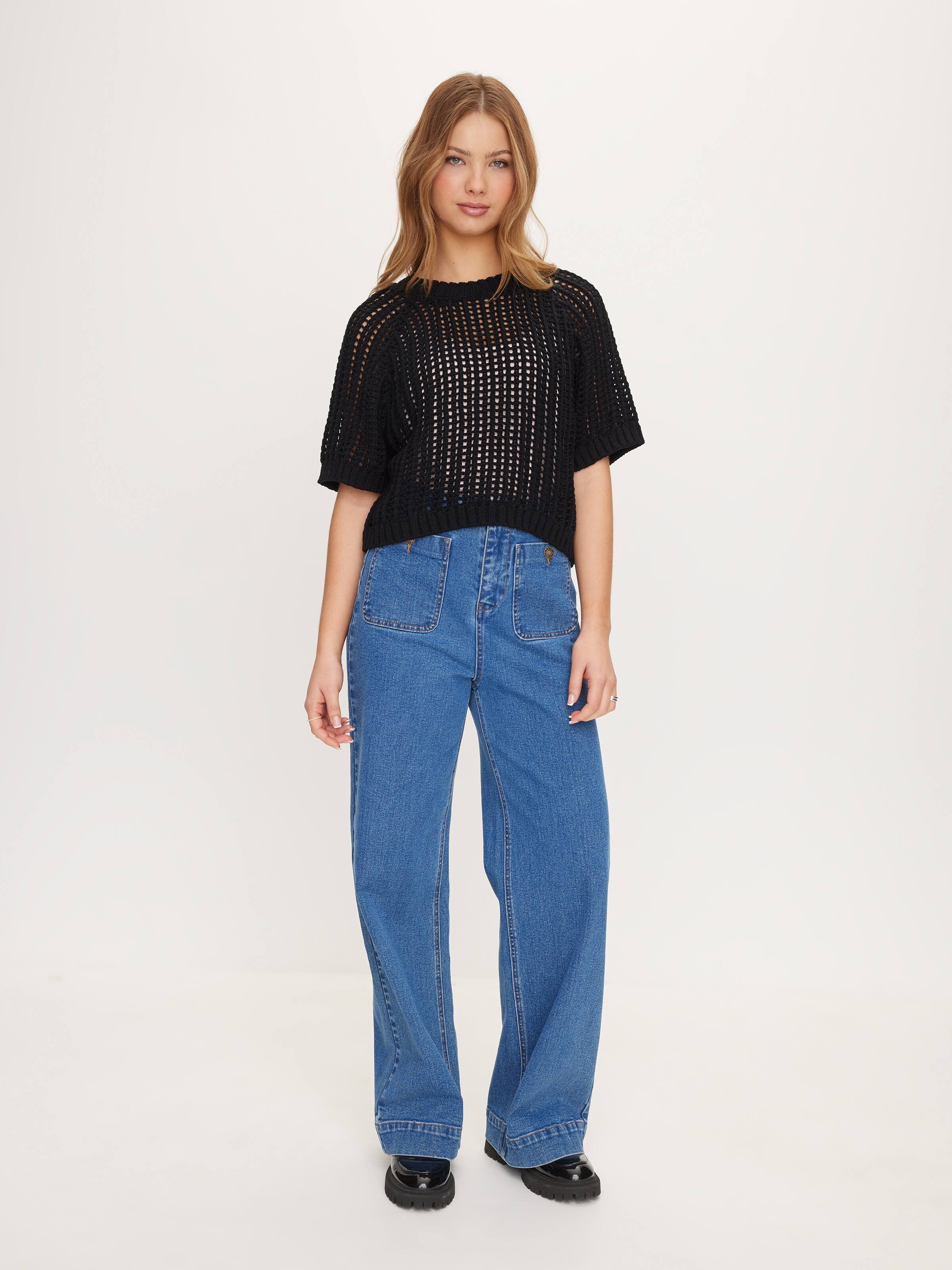 Chunky Open Knit Top