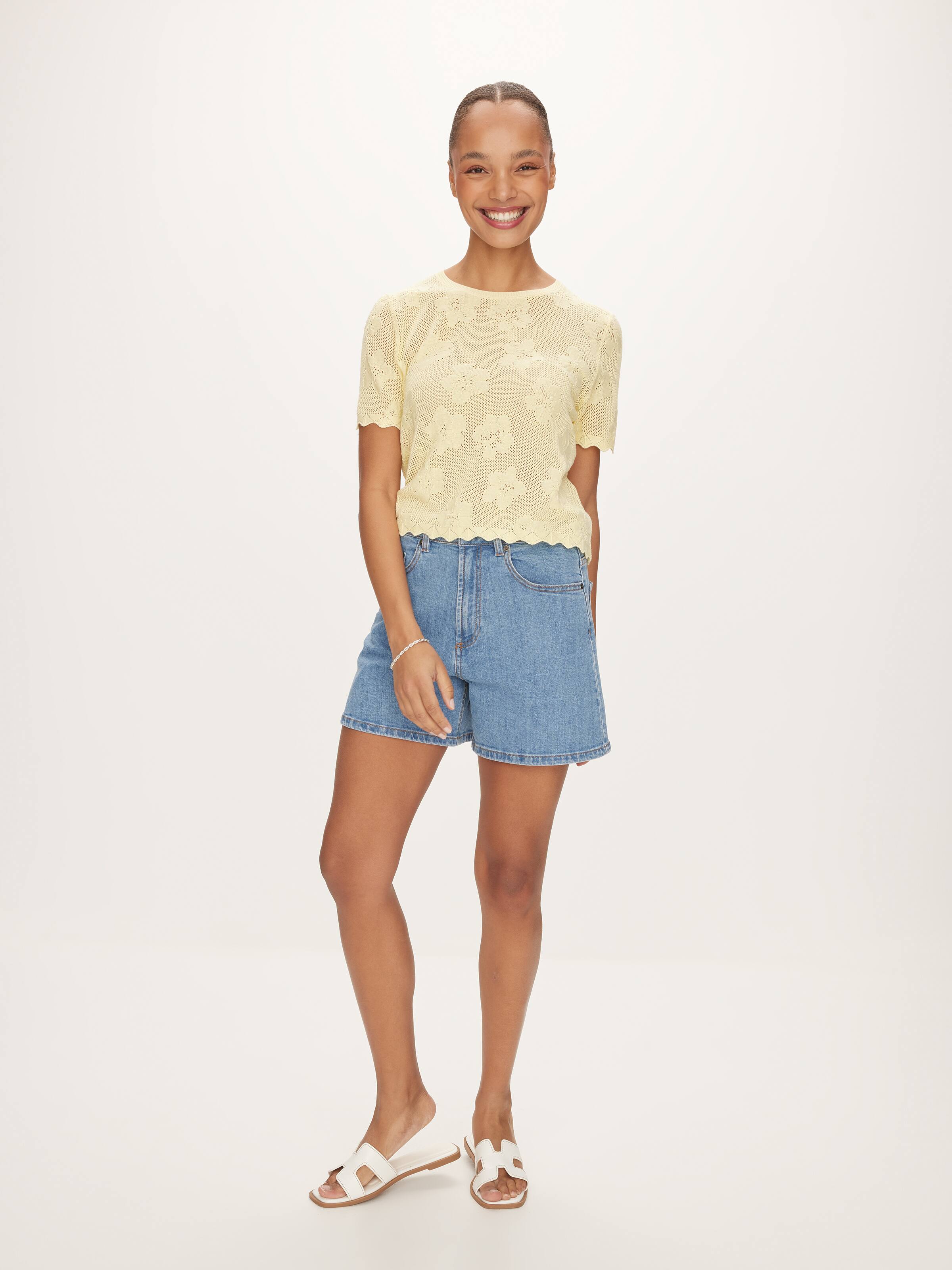 Jenna Floral Crochet Top