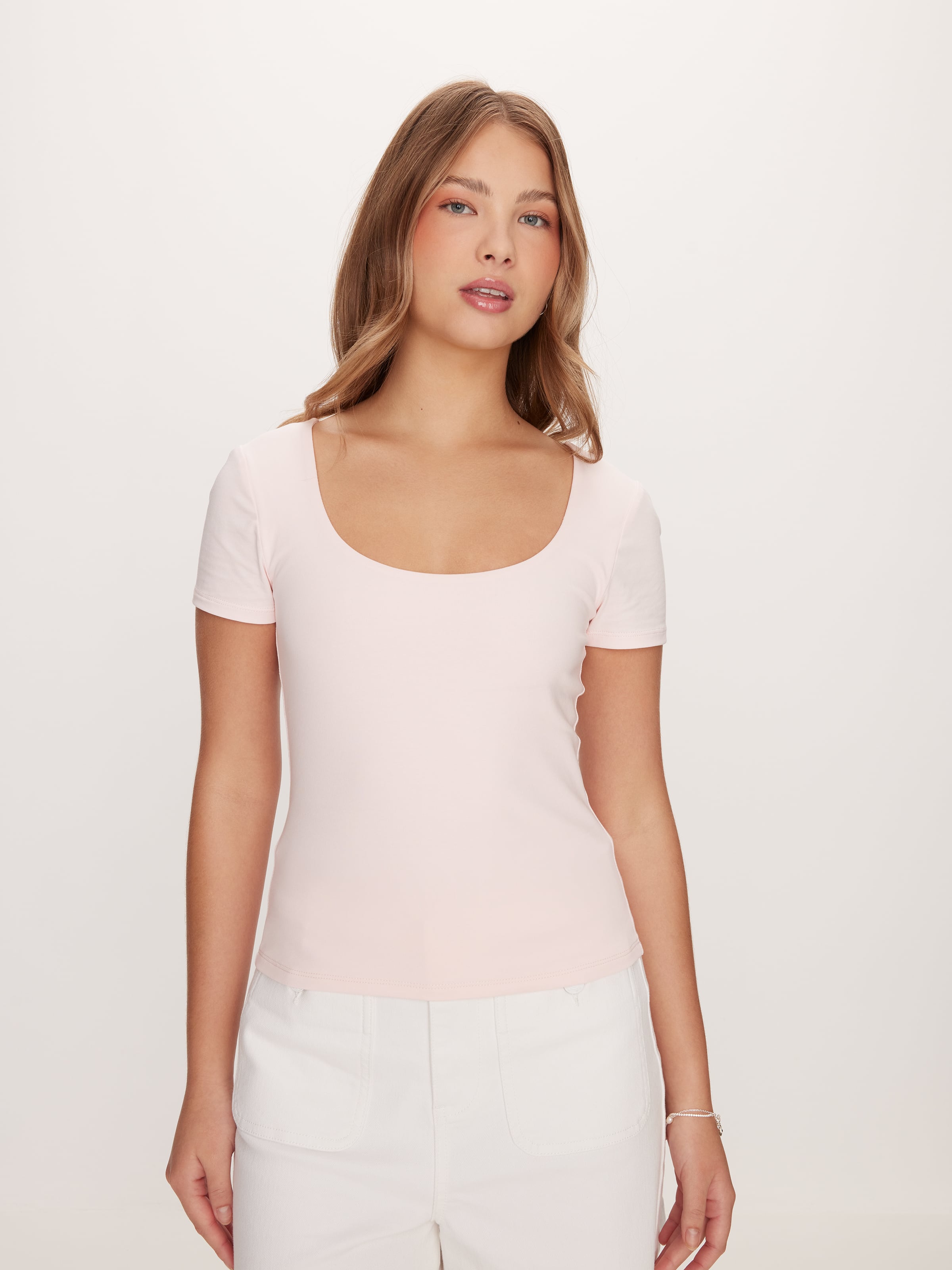 V Scoop Neck Tee