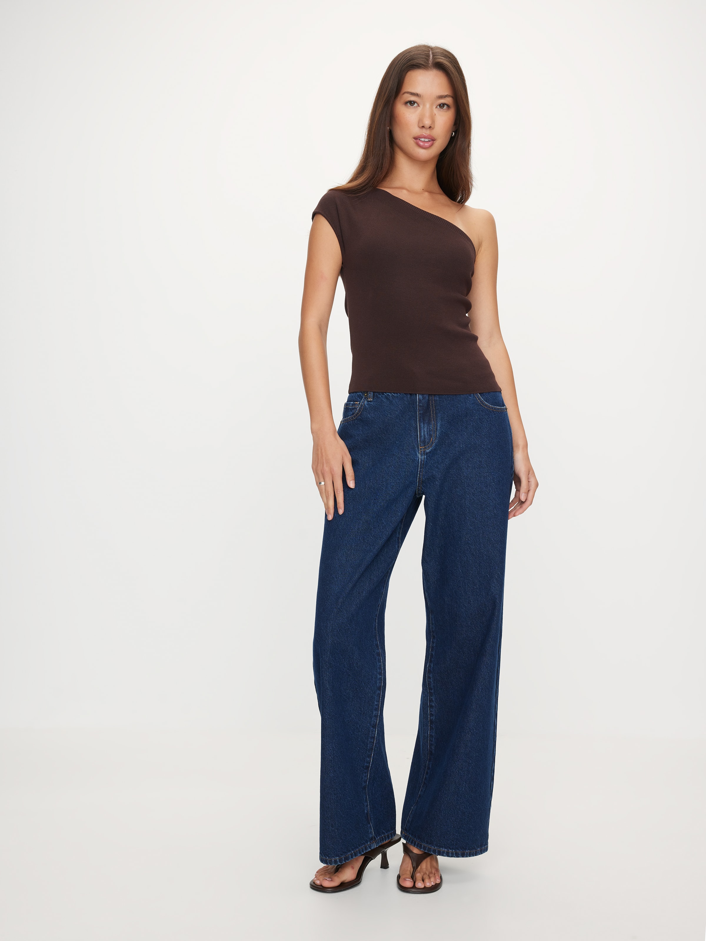 One Shoulder Milano Top