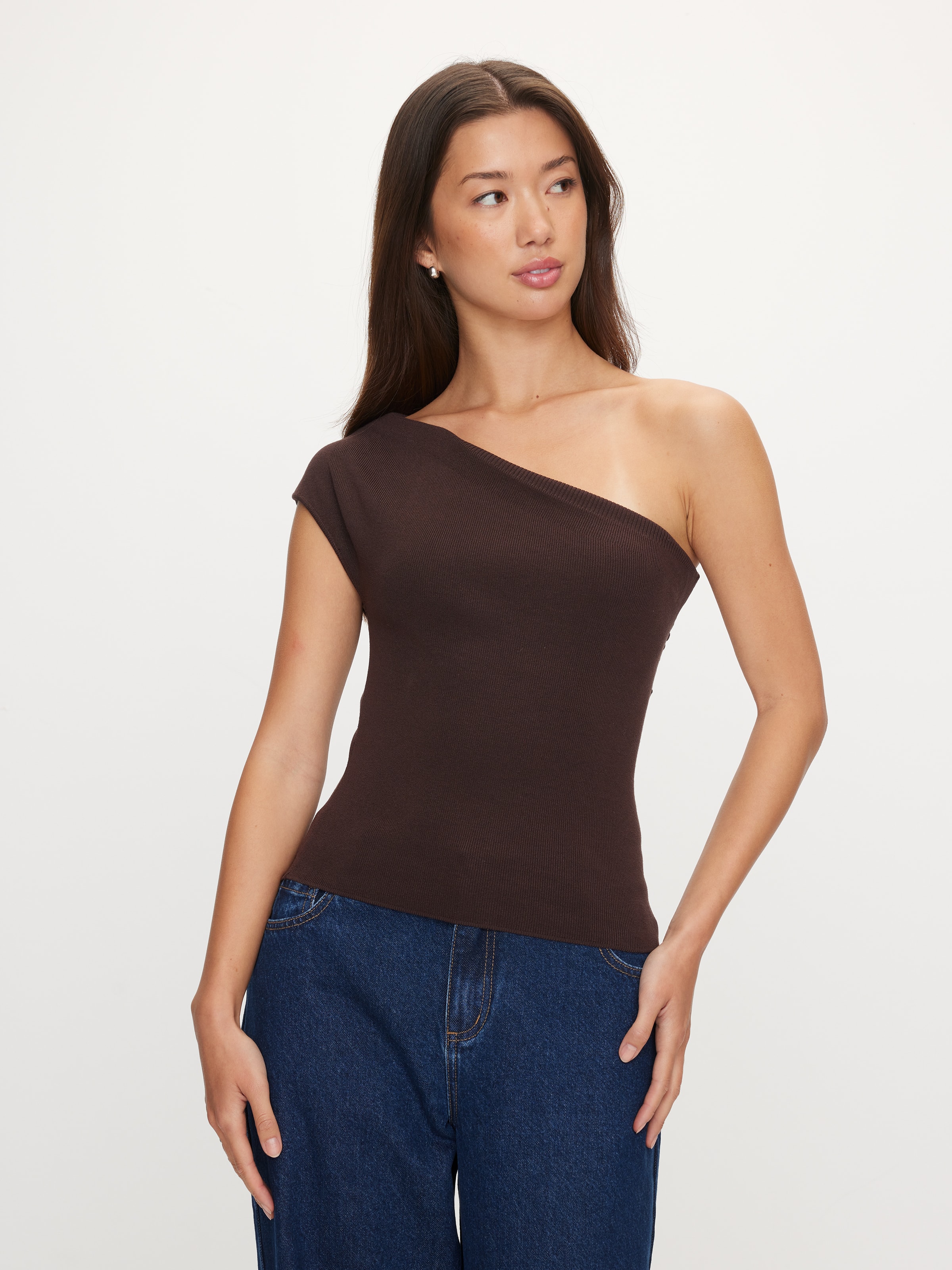 One Shoulder Milano Top