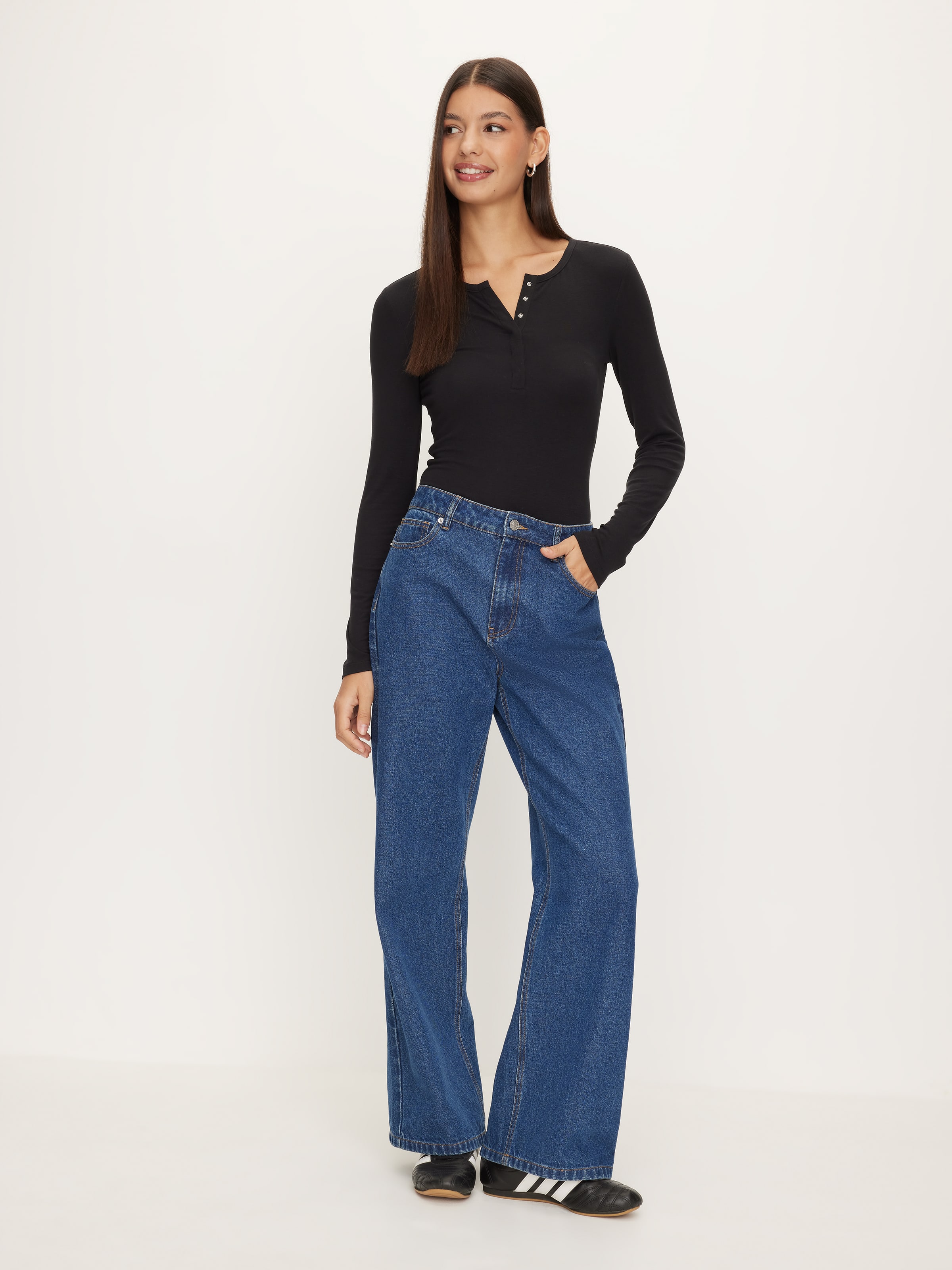 Henley Long Sleeve Top