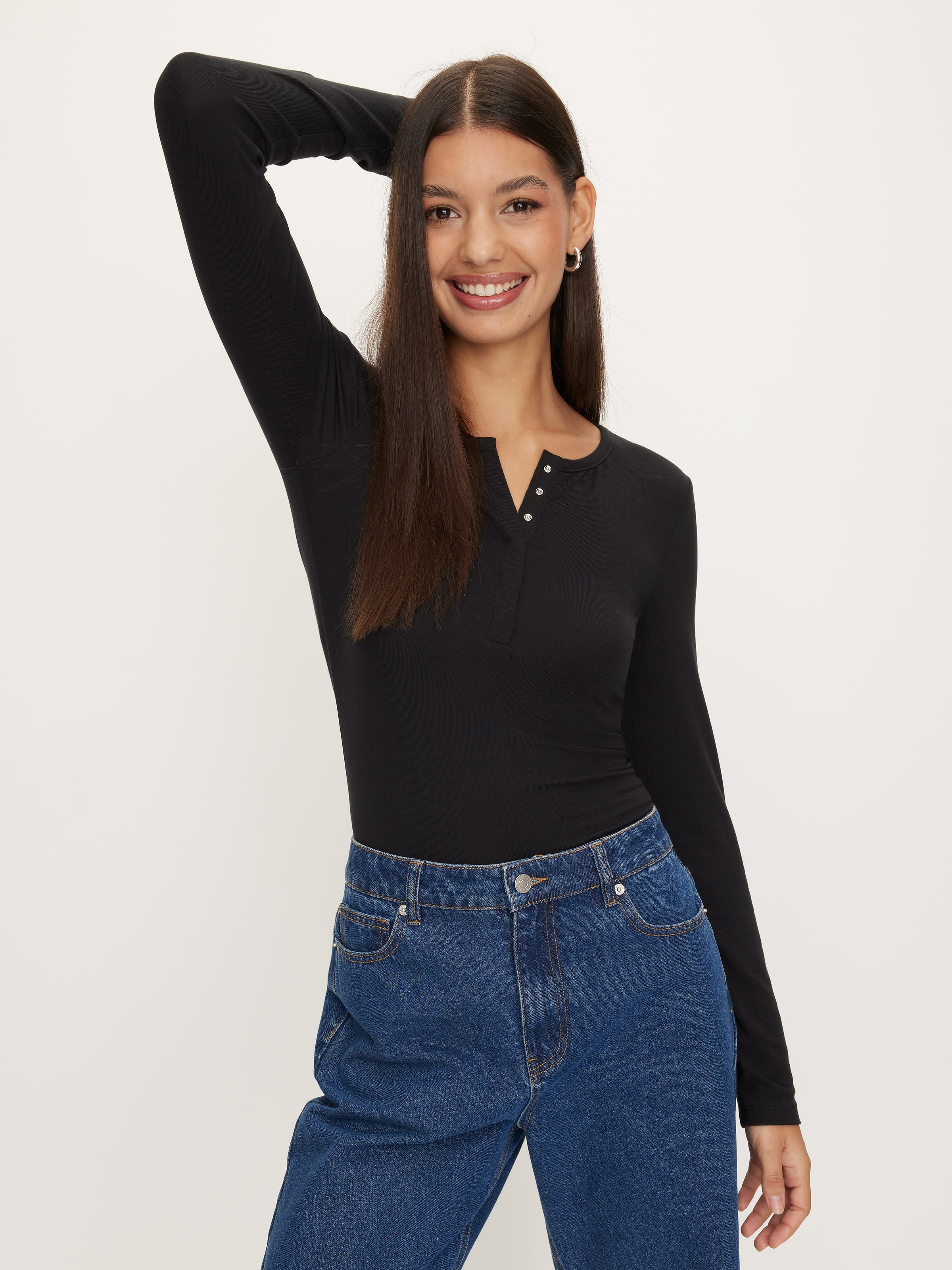 Henley Long Sleeve Top
