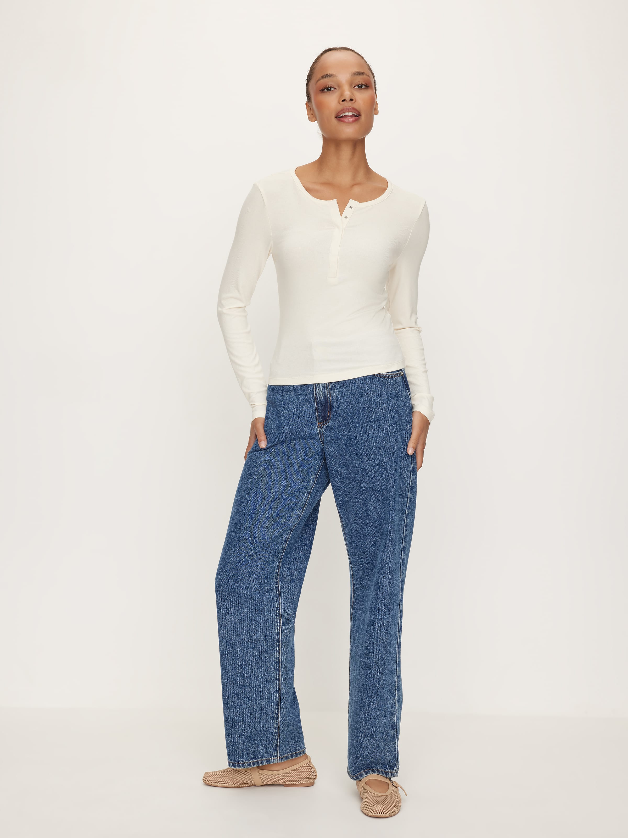 Henley Long Sleeve Top