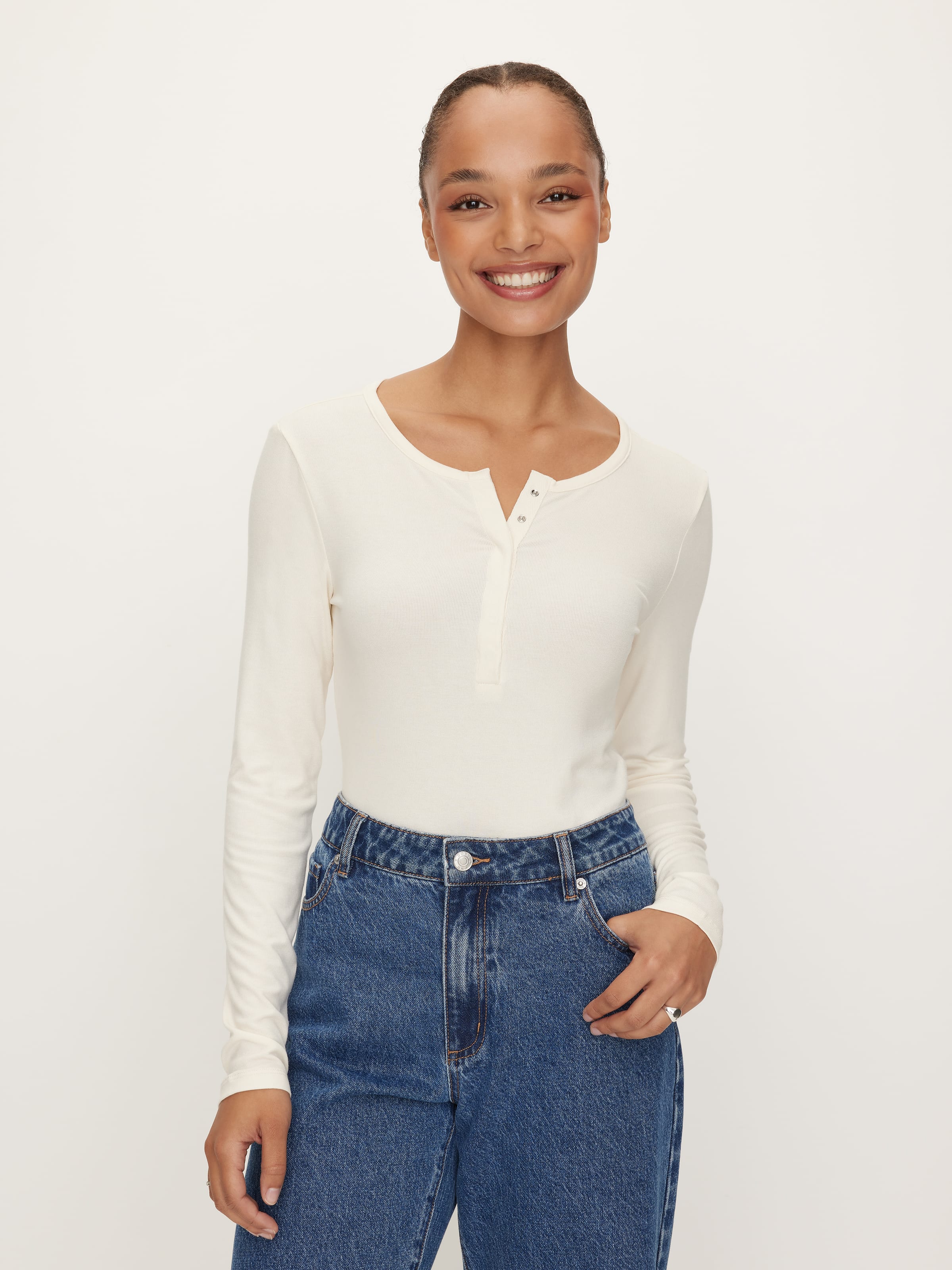 Henley Long Sleeve Top