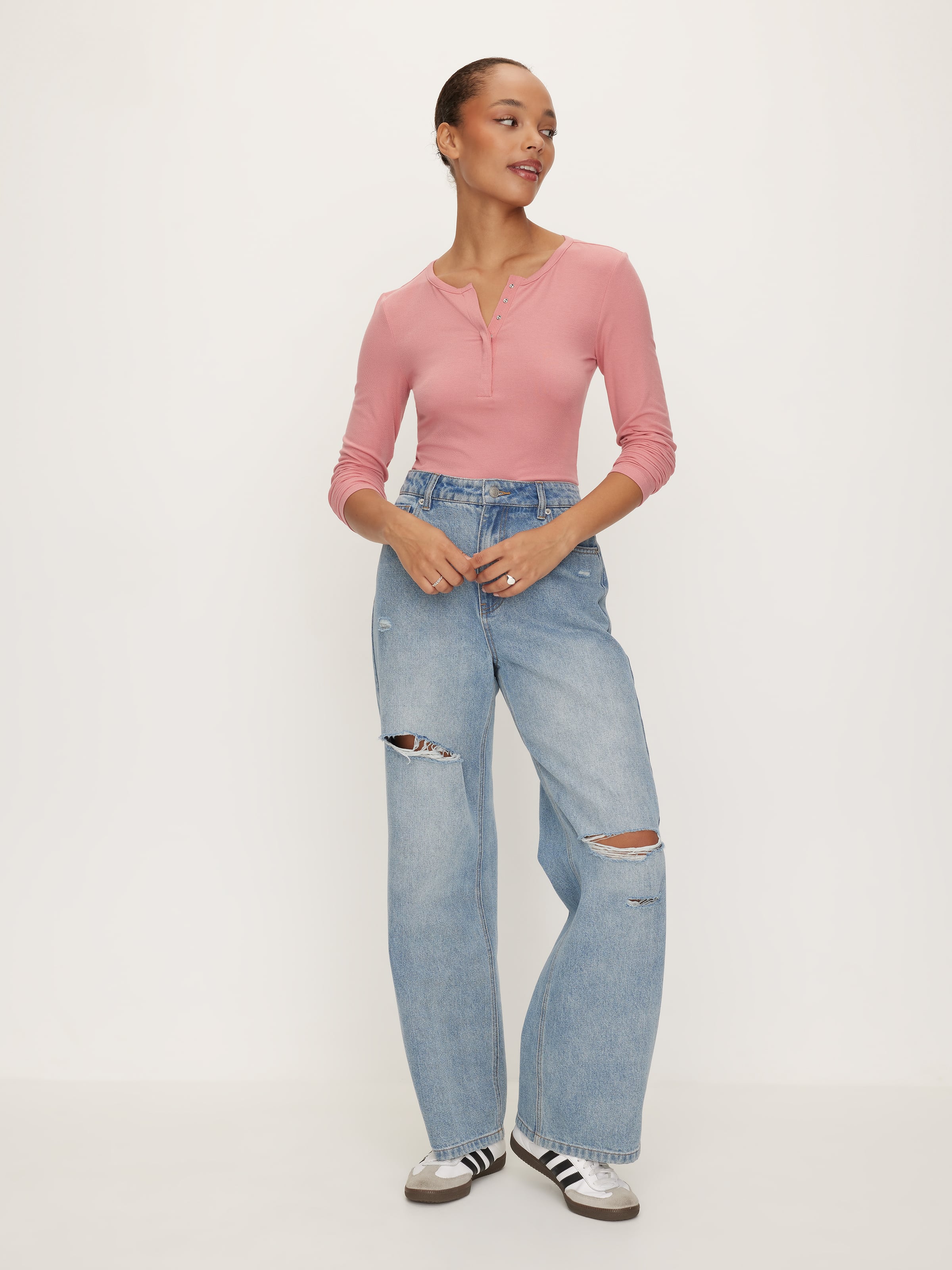 Henley Long Sleeve Top