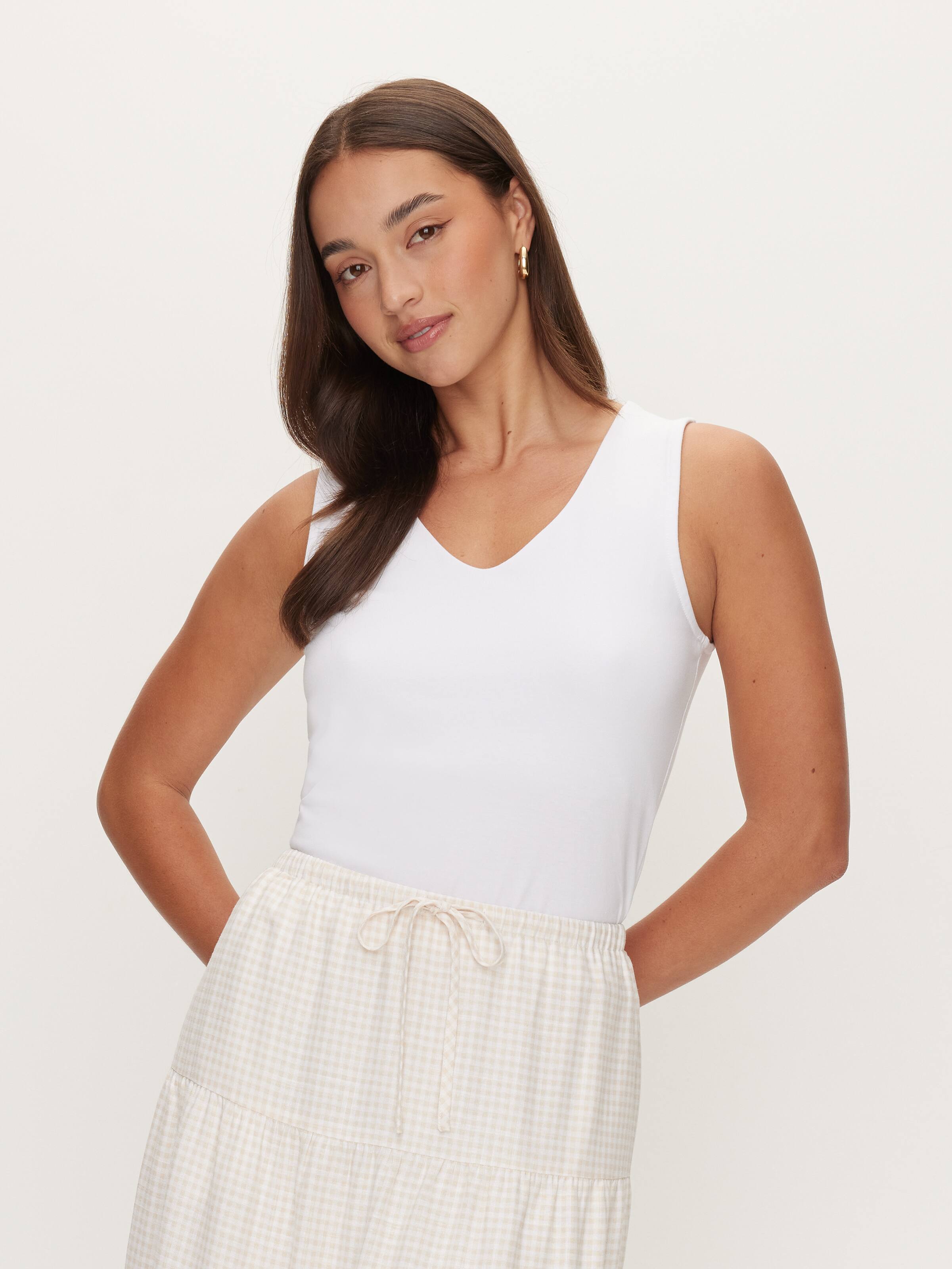 Deep V-Neck Tank