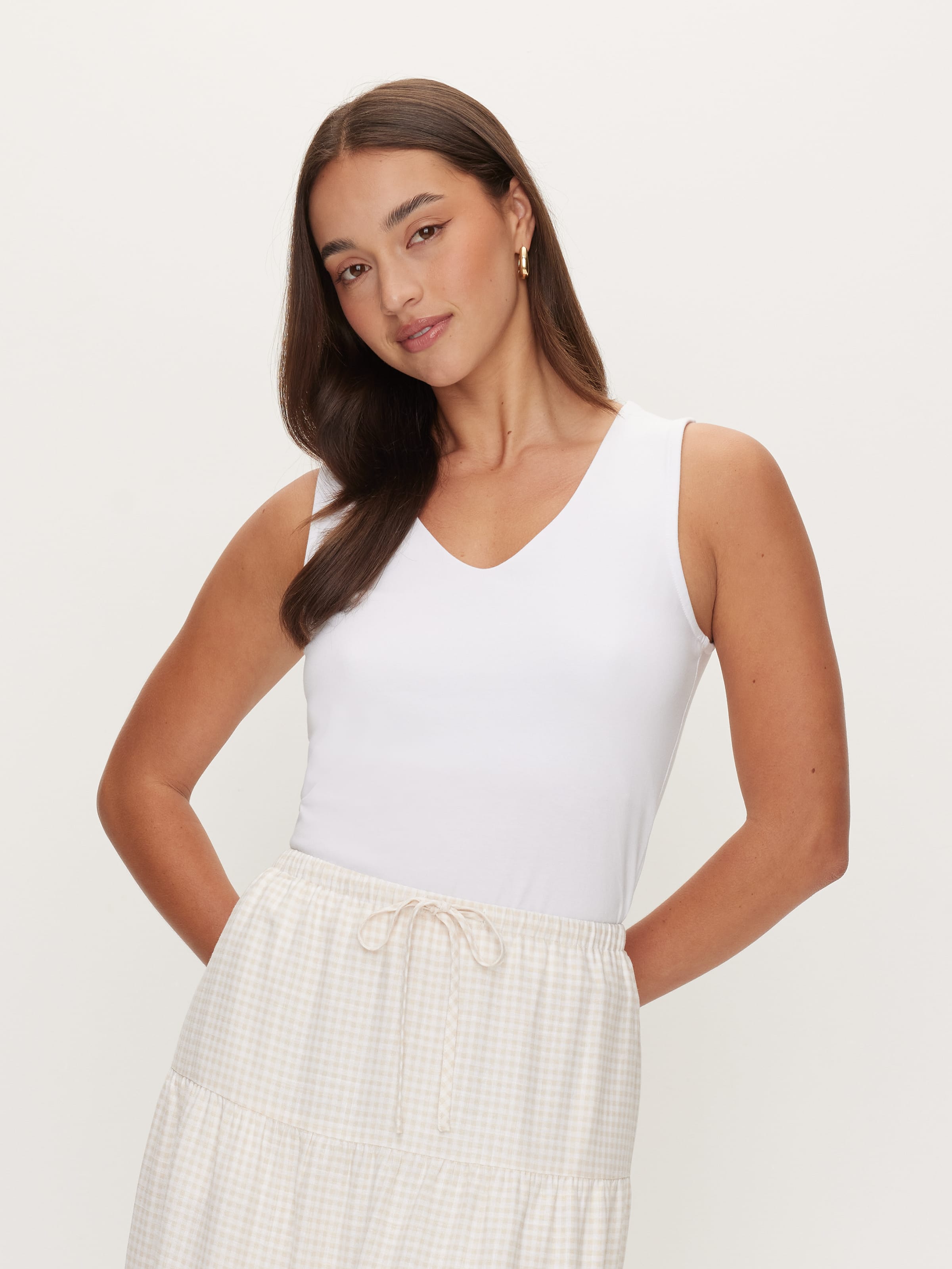 Deep V-Neck Tank