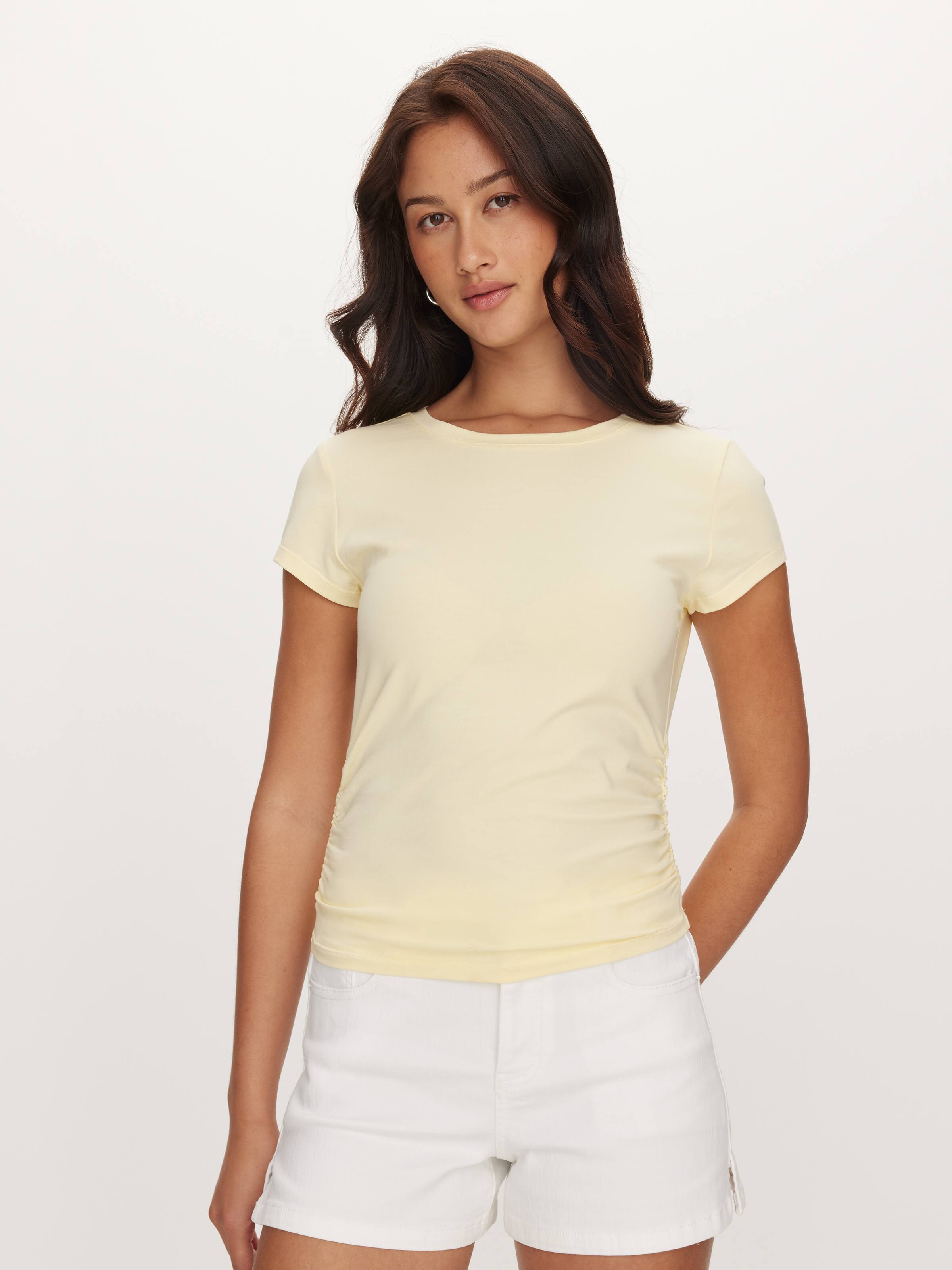 Crop Rouched Tee