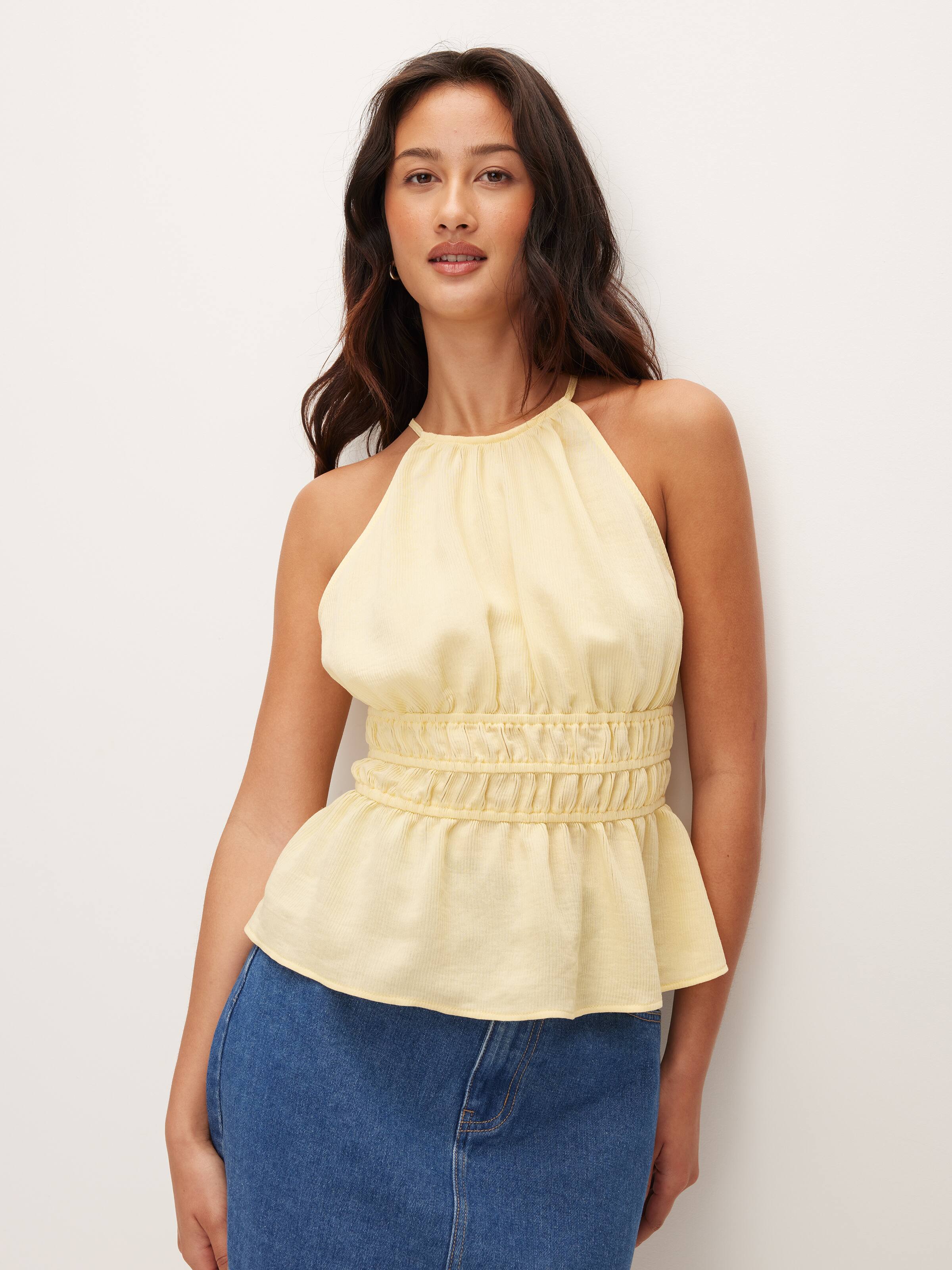 Palma Shirred Top