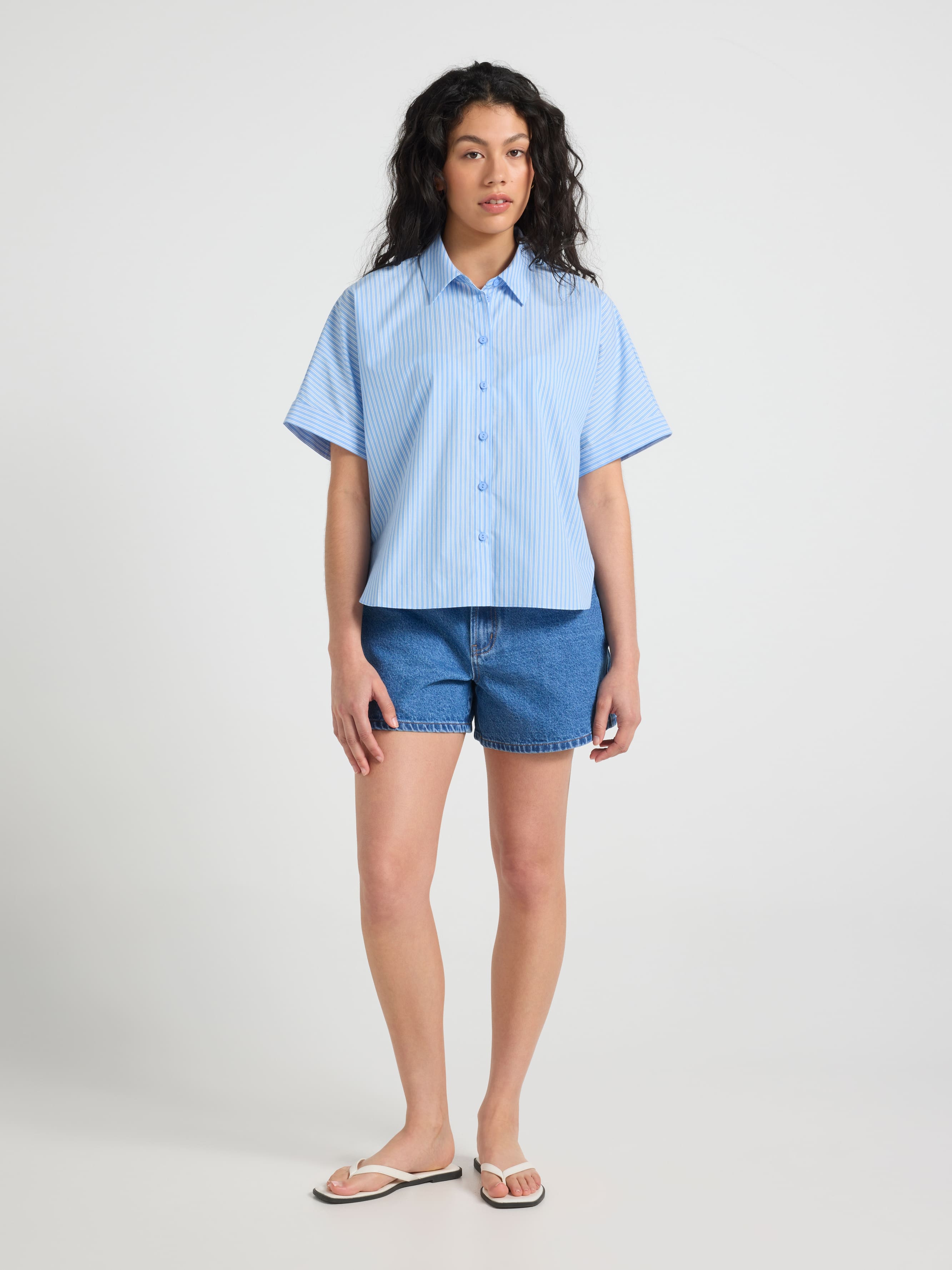 Celine Short Sleeve Cotton Shirt