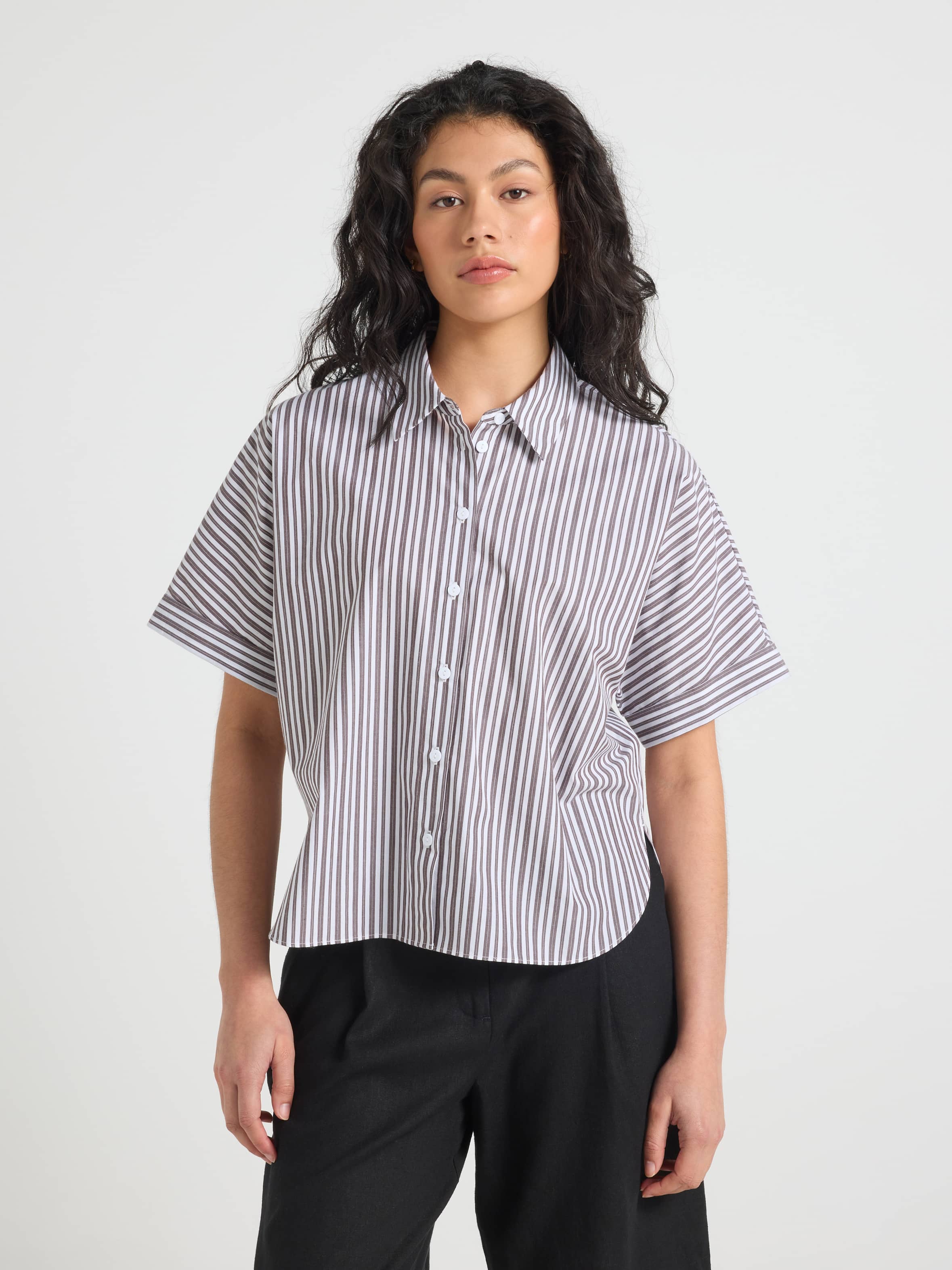Celine Short Sleeve Cotton Shirt