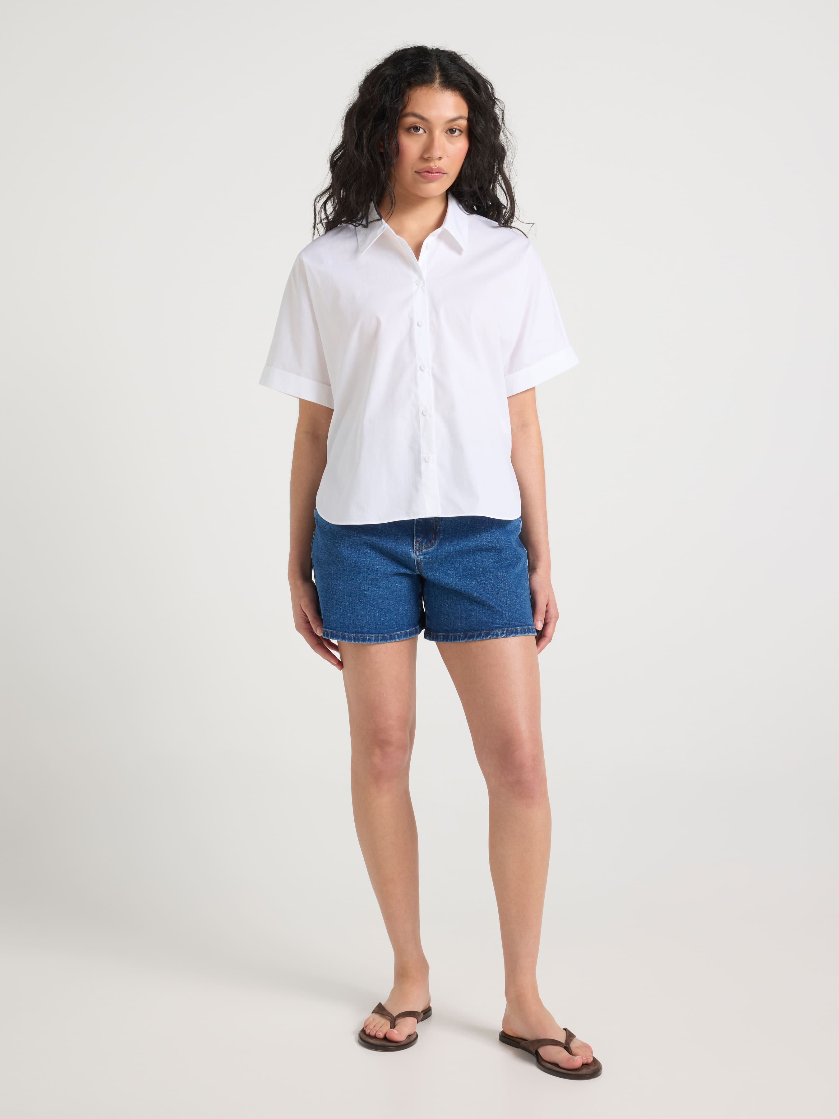 Celine Short Sleeve Cotton Shirt