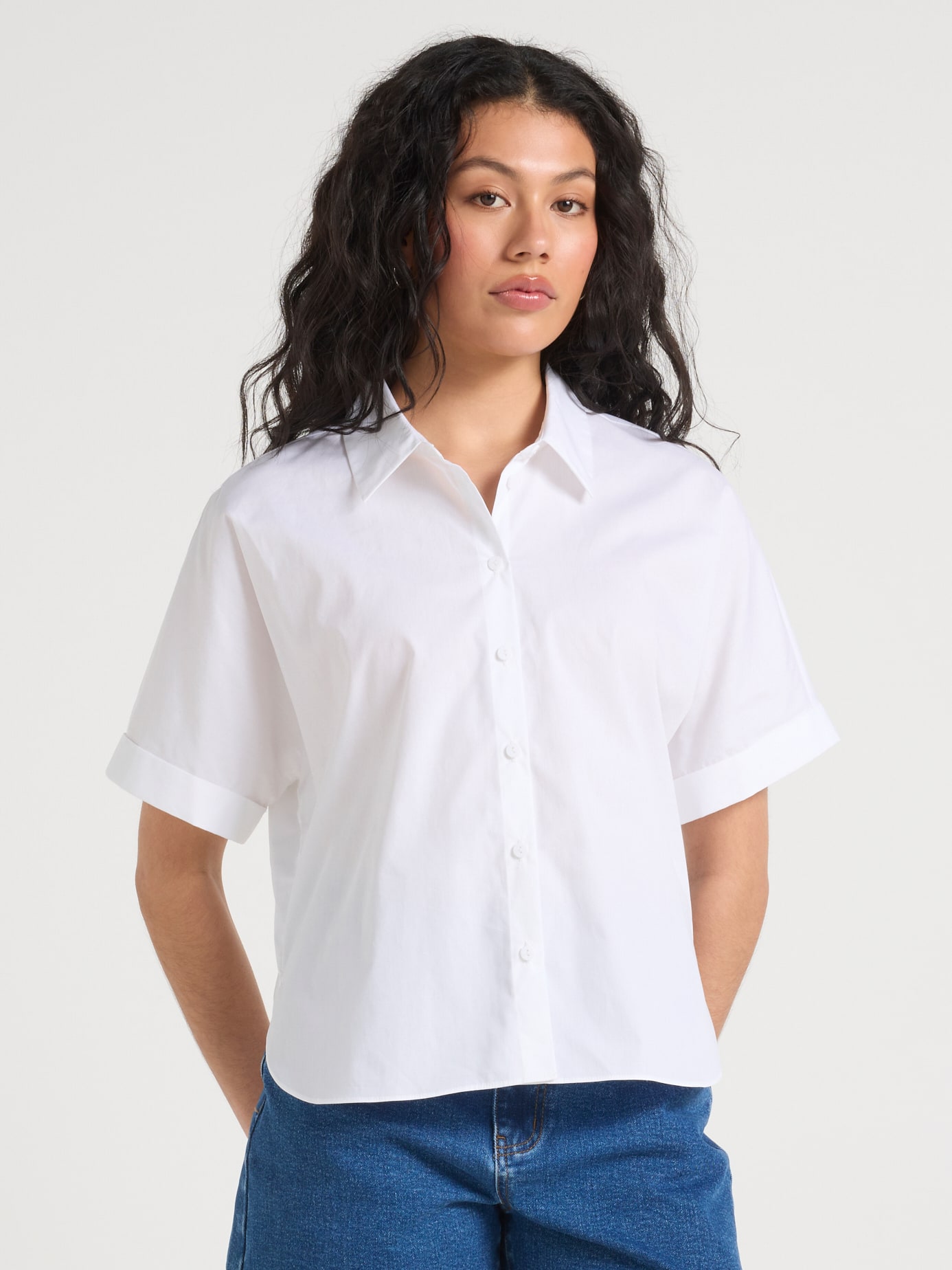 Celine Short Sleeve Cotton Shirt