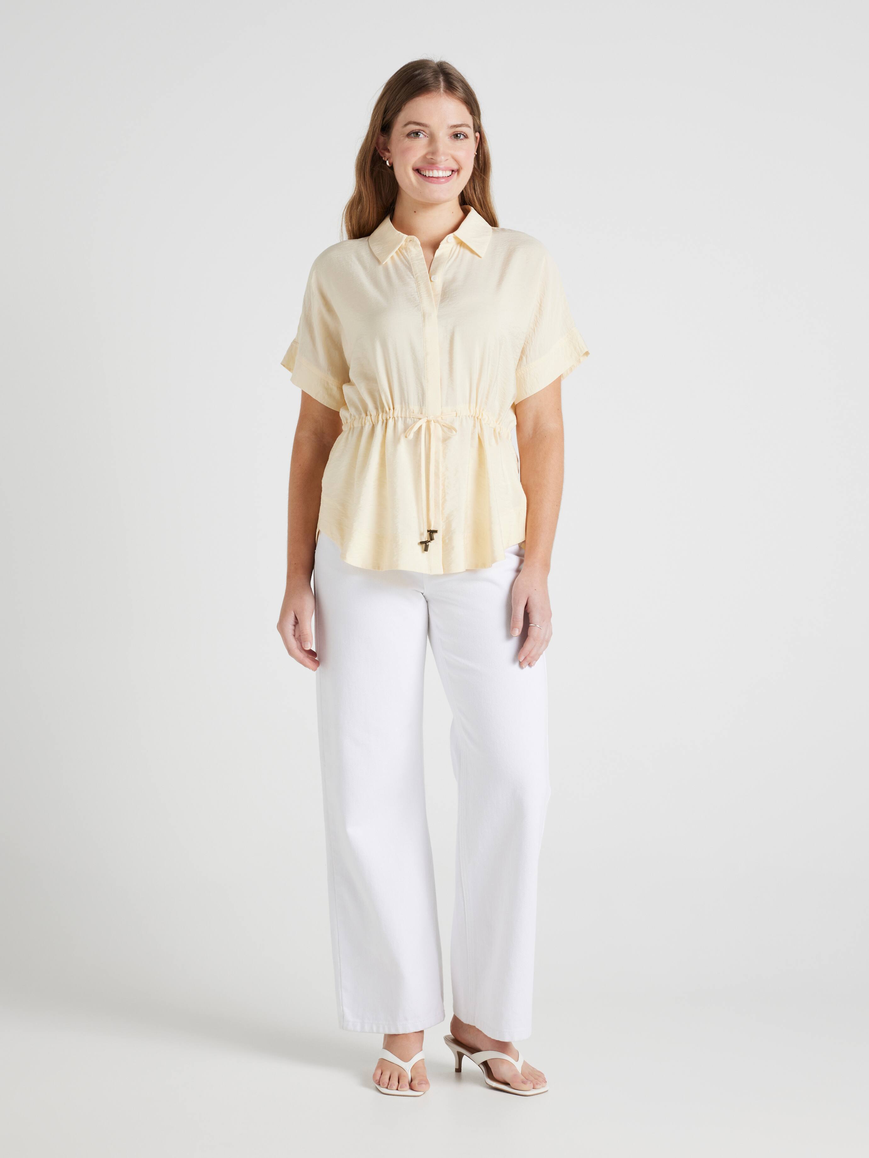 Harlow Short Sleeve Tie Front Top