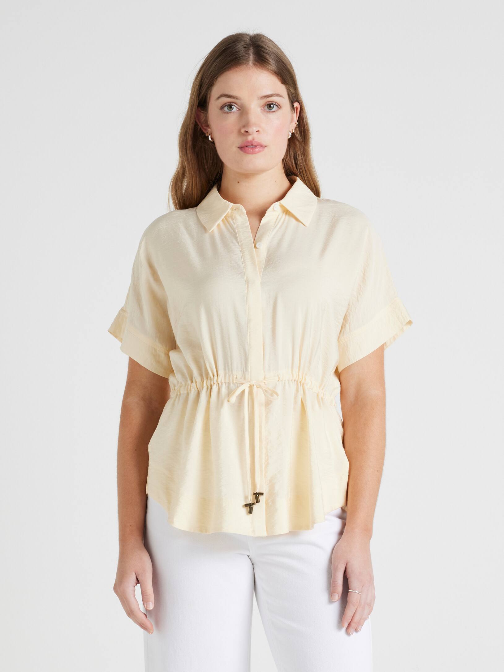 Harlow Short Sleeve Tie Front Top