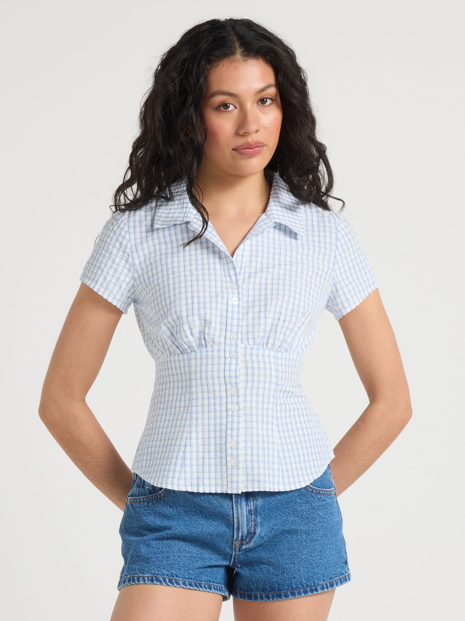 Faye Button Thru Short Sleeve Shirt