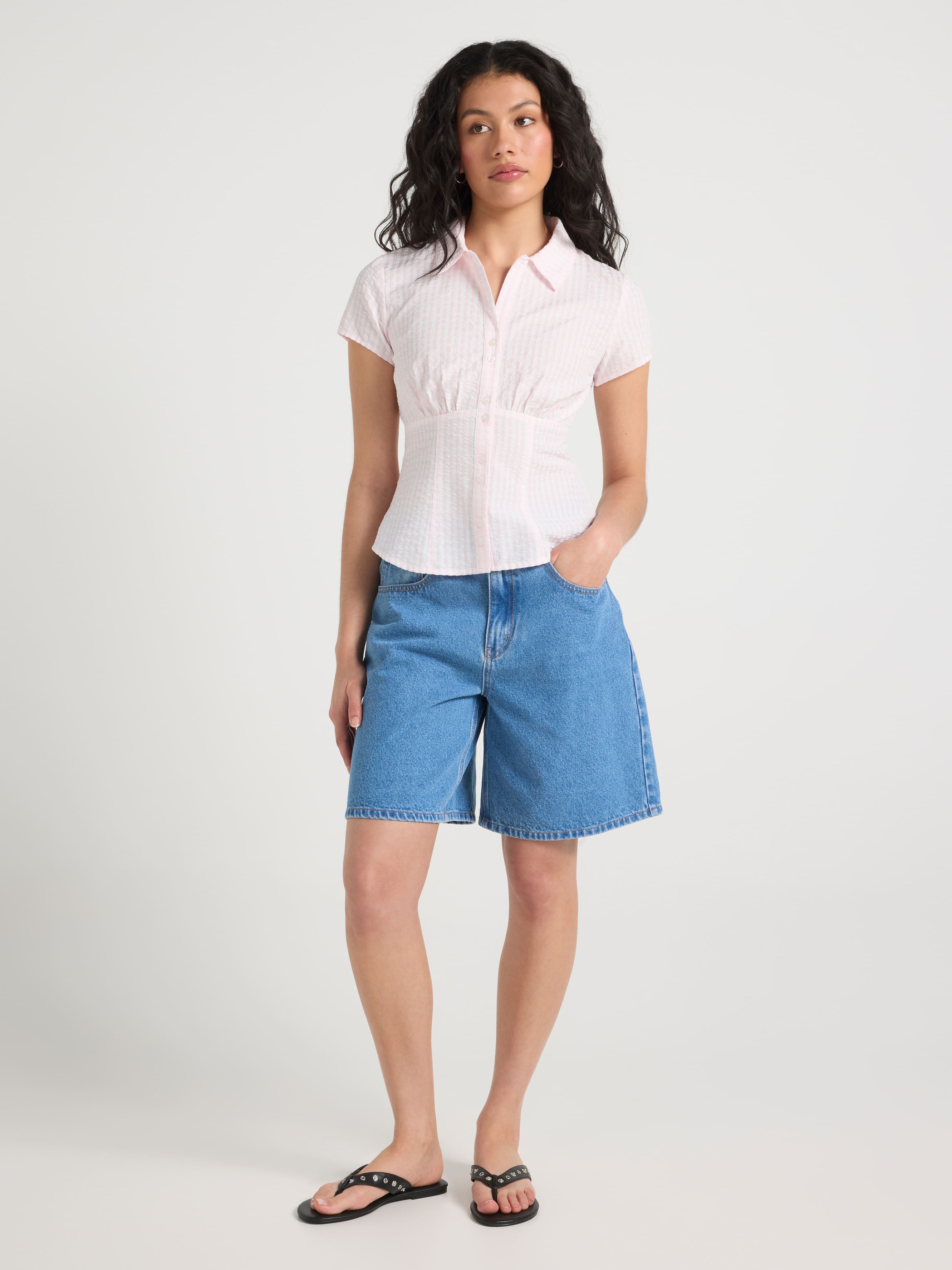 Faye Button Thru Short Sleeve Shirt