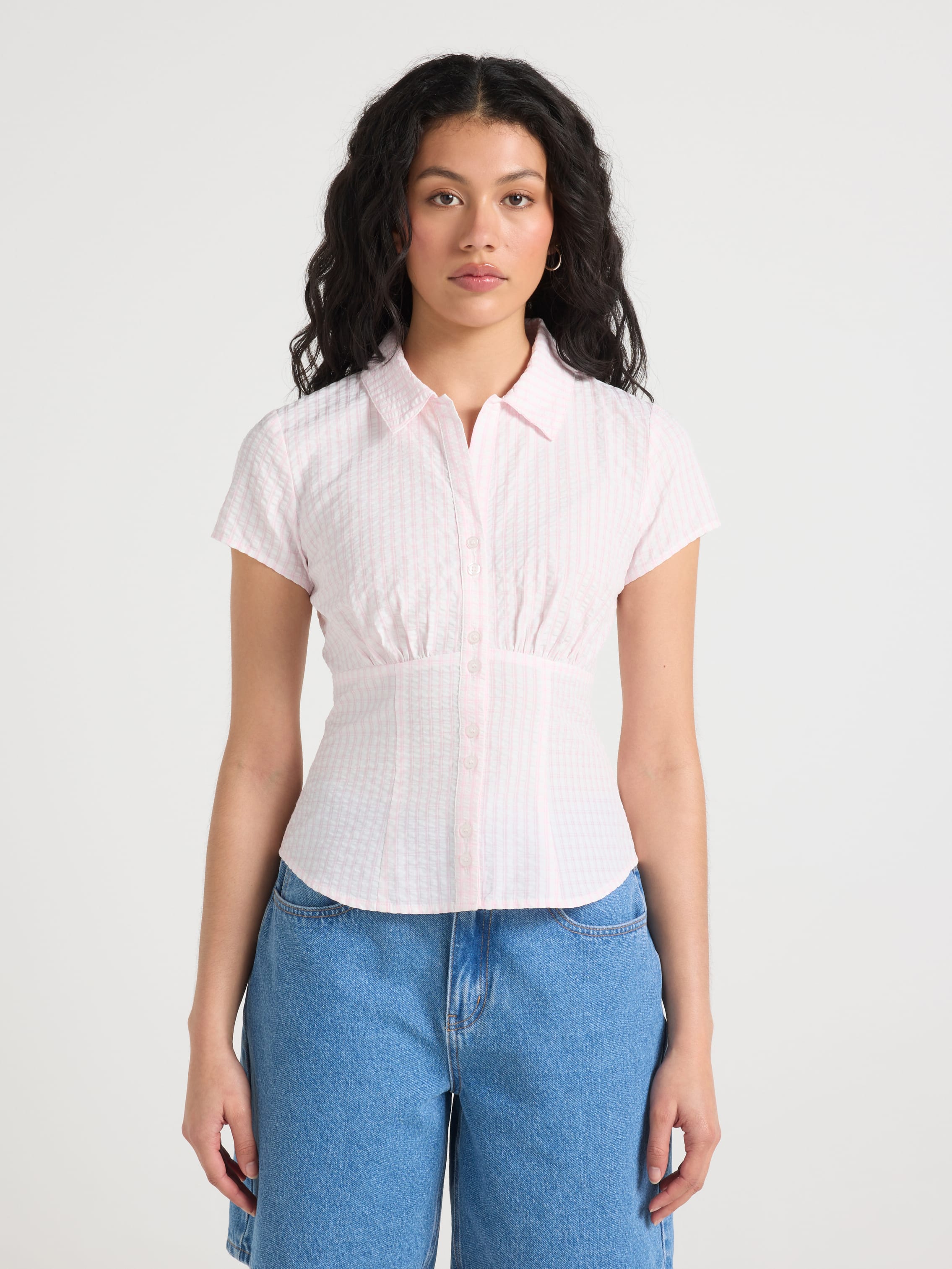 Faye Button Thru Short Sleeve Shirt