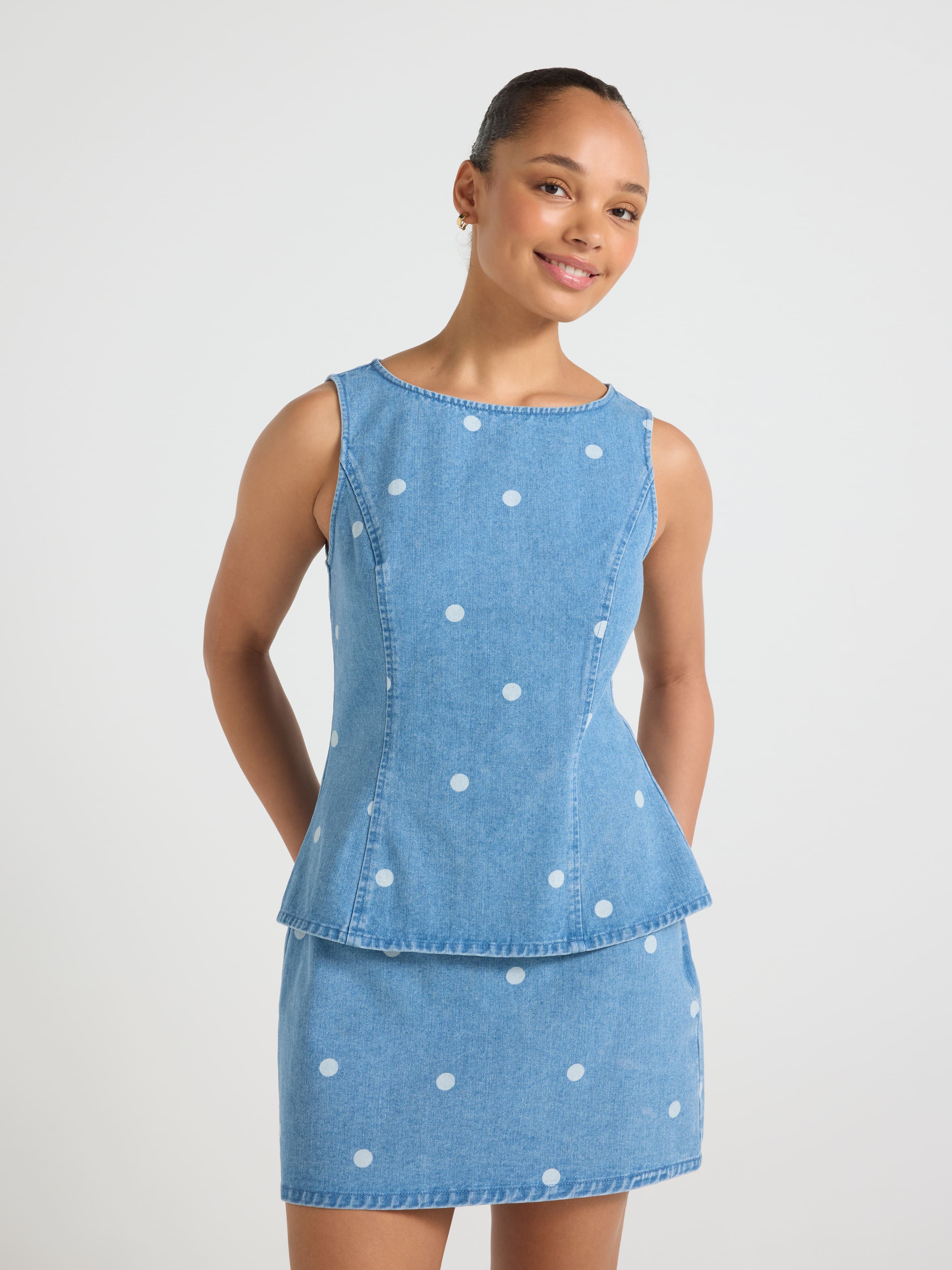 Billie Denim Top (Set)