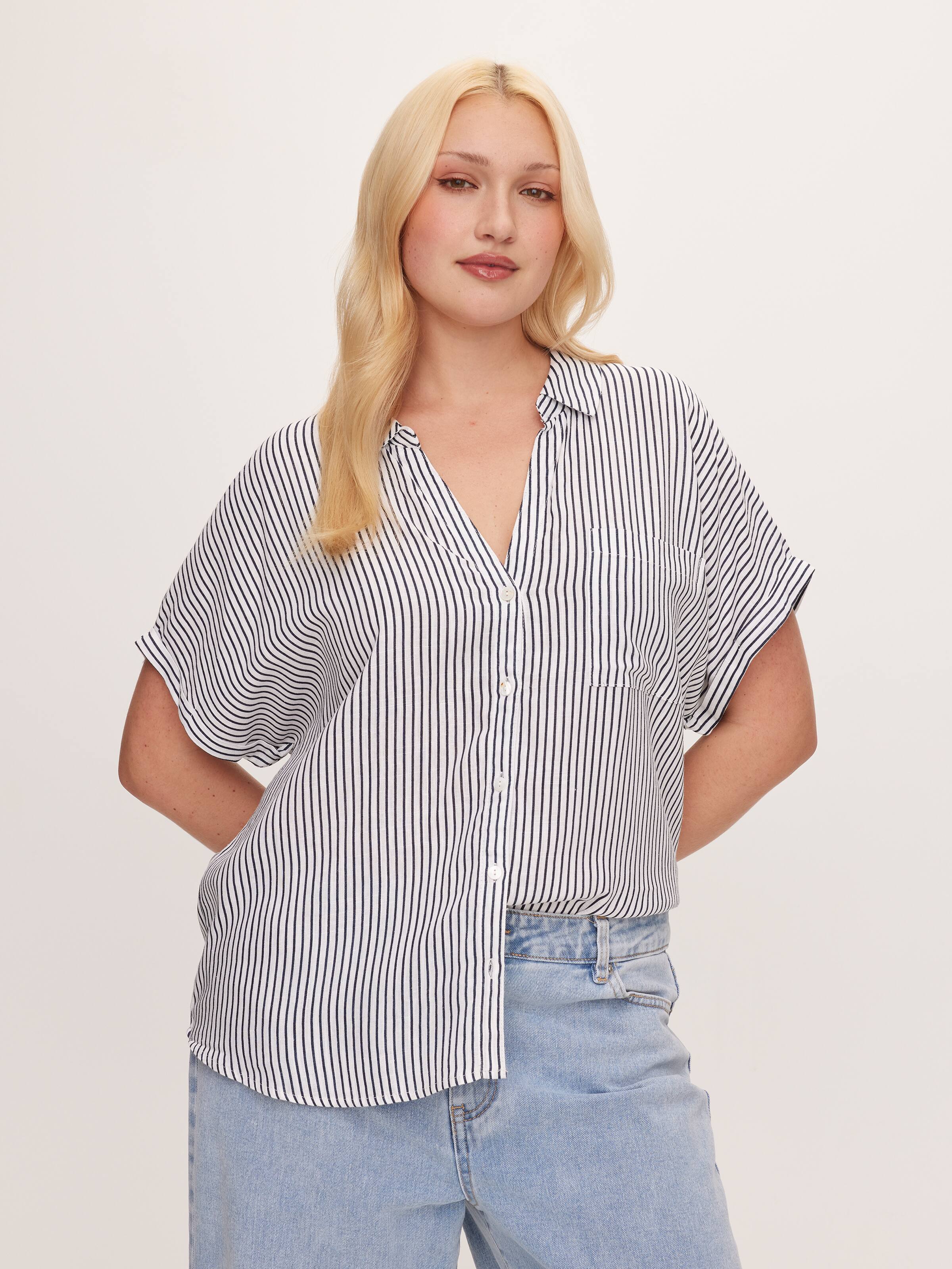 Mei Linen Top - Astrid Print