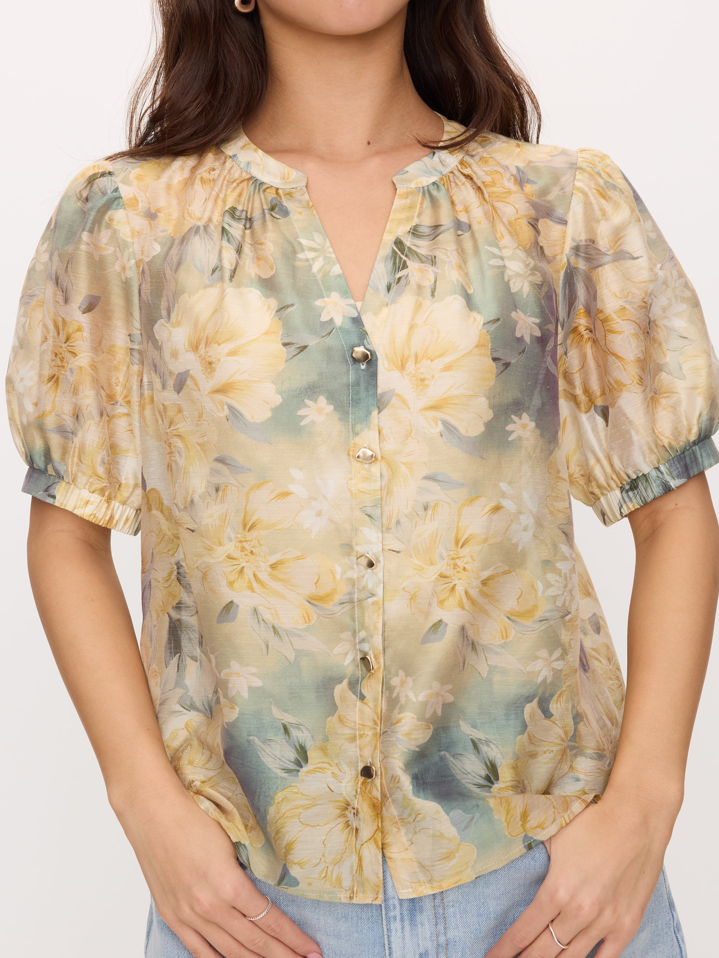 Radiant Puff Sleeve Top