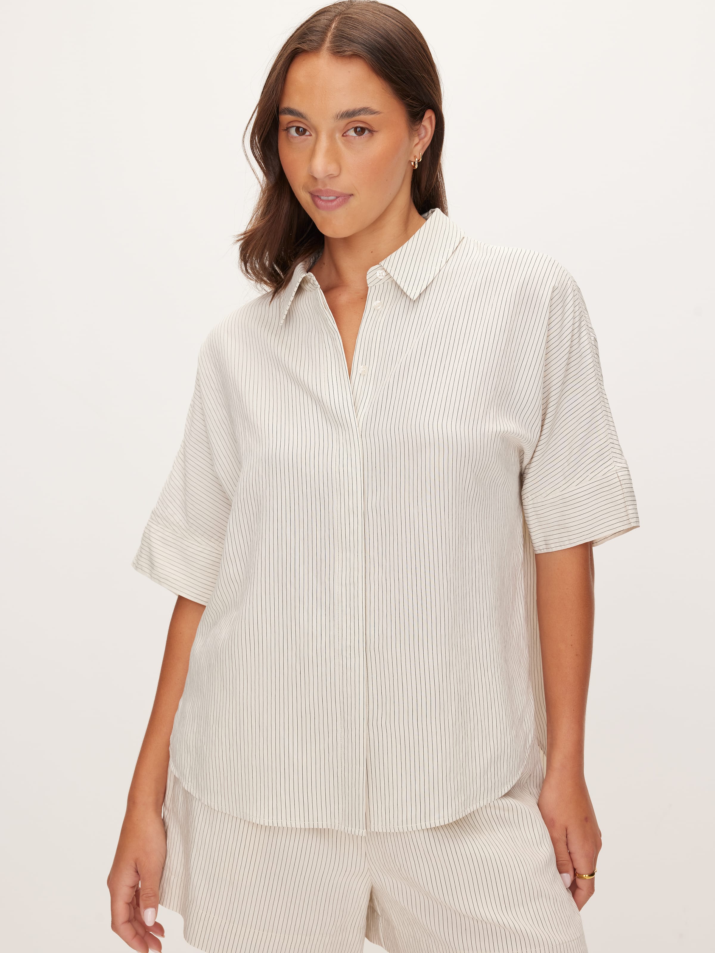 Lily Crinkle Short Sleeve Shirt